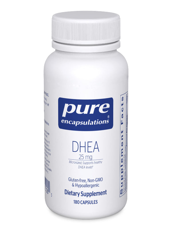 Pure Encapsulations DHEA 25 mg - Supplement for Immune Support, Hormone Balance, Metabolism Support, and Energy Levels* - with Micronized DHEA - 180 Capsules - Nirvana Guru