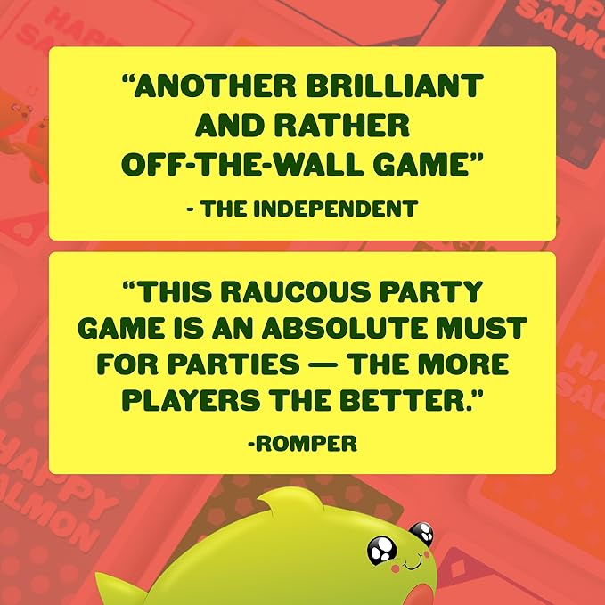 Exploding Kittens Happy Salmon 3-8 Players - Ages 6+ - 90 Second Rounds - Easy to Learn Quick Matching Card Game - Party Game, Family Game Night, Kid and Adult Card Game nirvanaguru