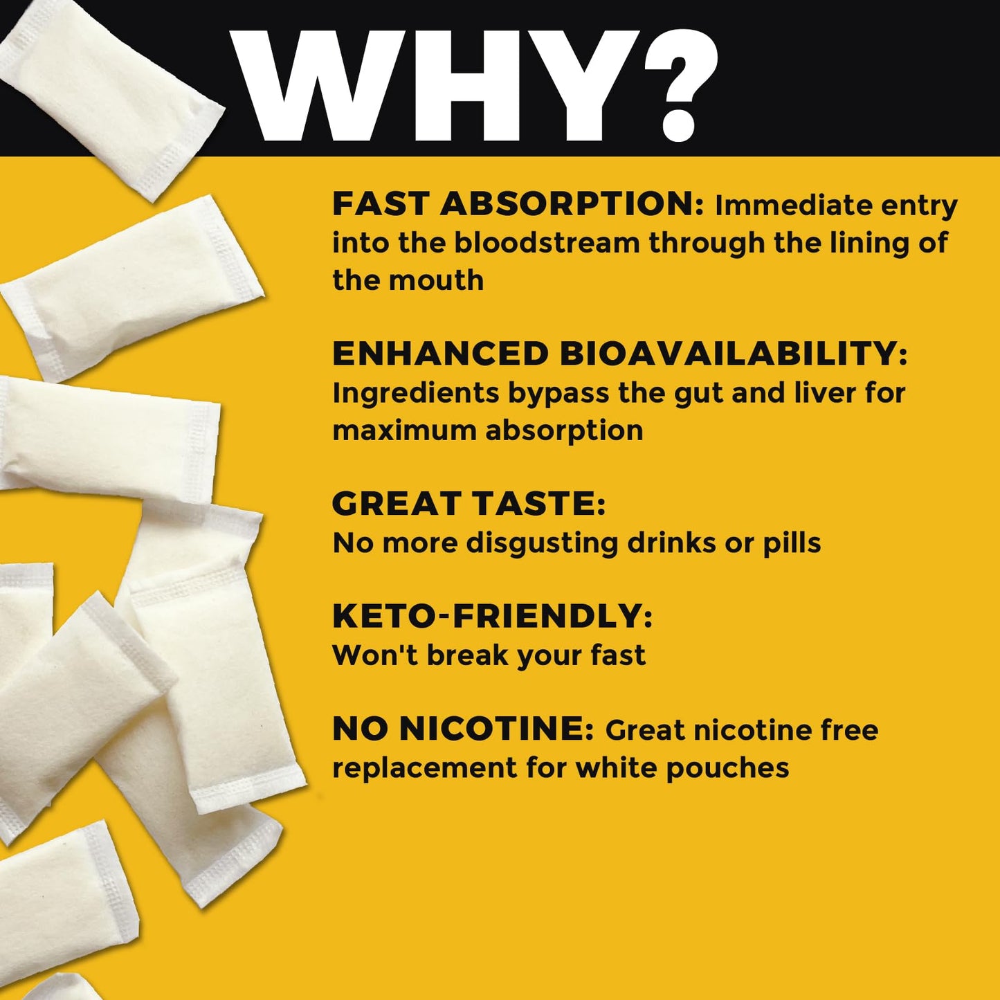 Fully Loaded Alpha Fuel Nootropic Pouches (Wintergreen Fuel) - Nootropic Energy Pouches with Caffeine, Alpha GPC, Tyrosine, Taurine, Guarana and More