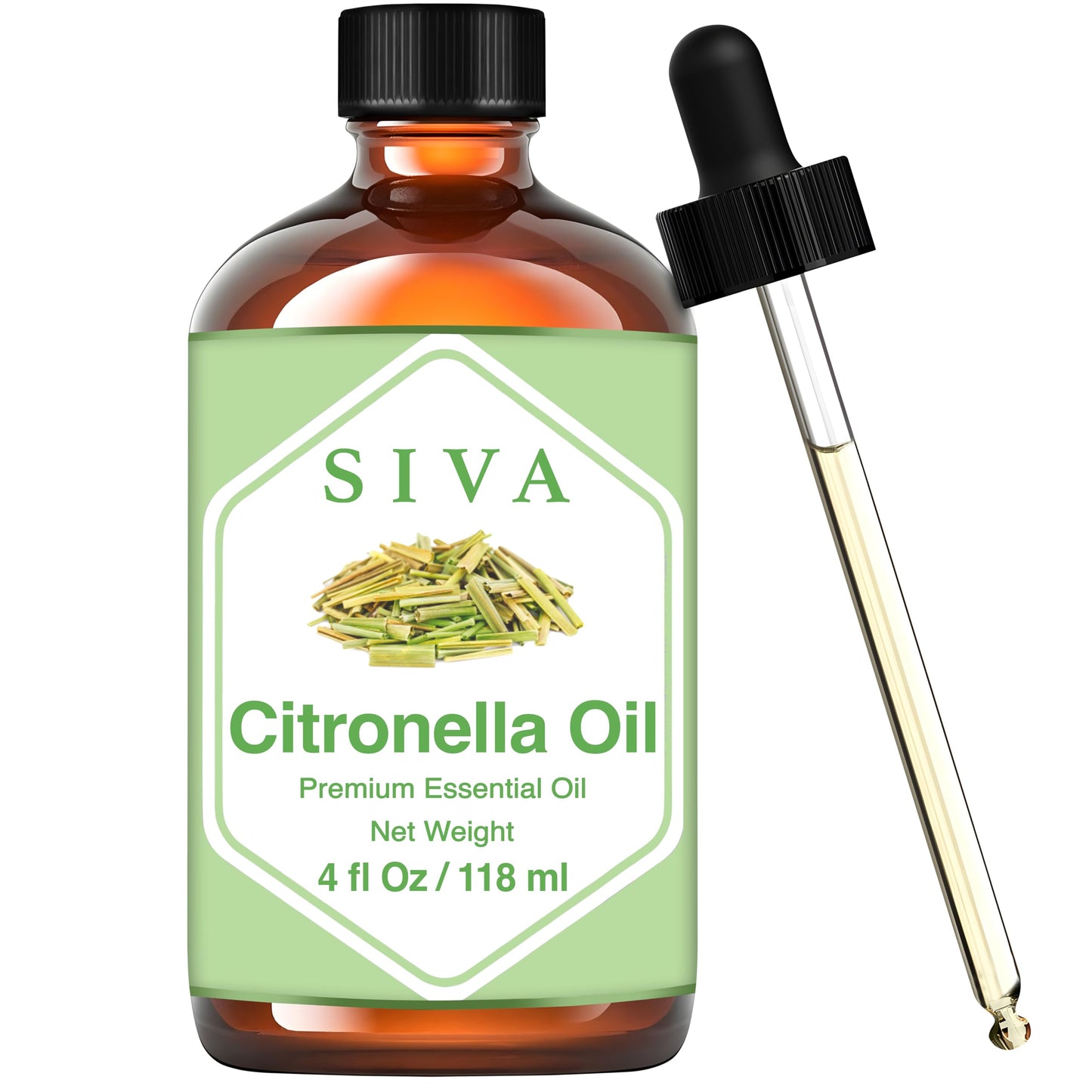 SIVA Lavender Essential Oil - 4 Fl Oz – Natural Lavender Oil - for Diffuser, Face, Skin Care, Aromatherapy, Hair Care, Scalp and Body Massage - with Dropper - Nirvana Guru