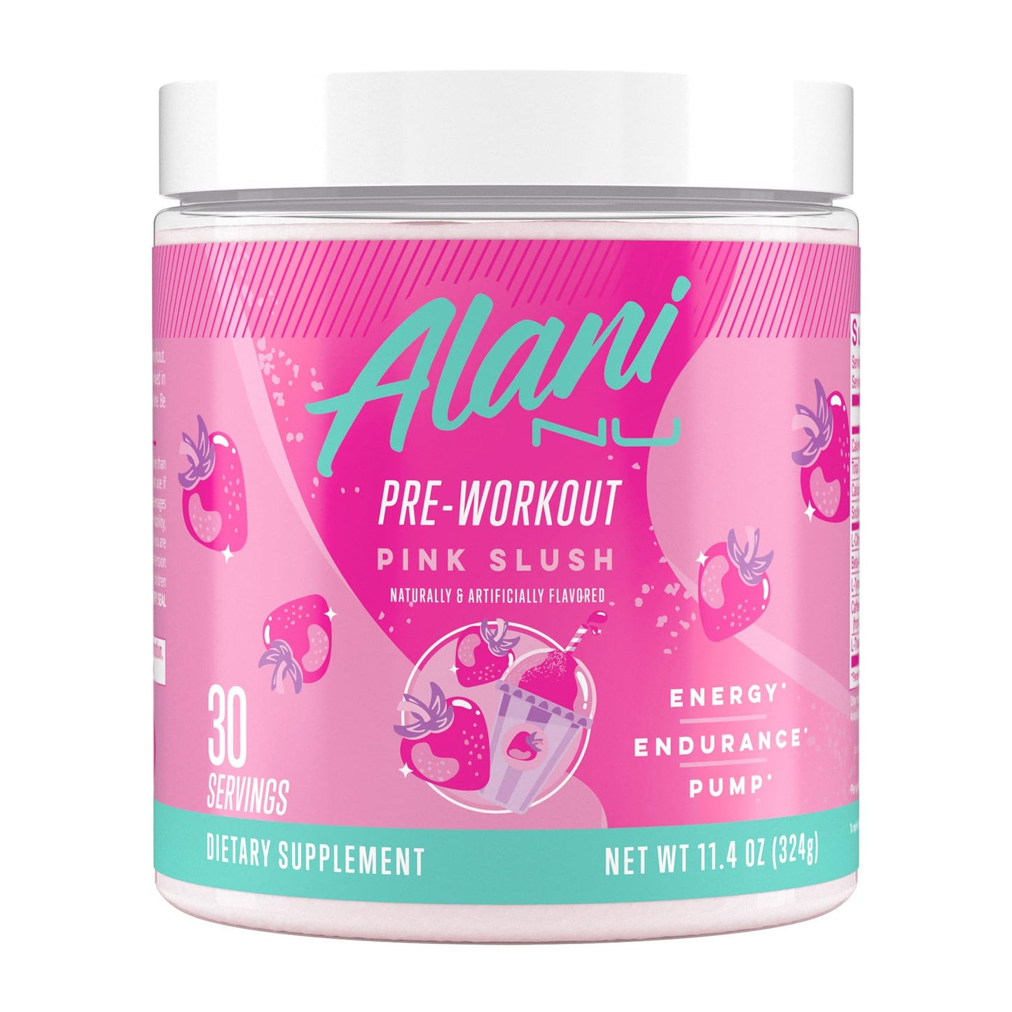 Alani Nu Pre Workout Powder Hawaiian Shaved ICE, Amino Energy Boost, Endurance Supplement, Sugar Free, 200mg Caffeine, L-Theanine, Beta-Alanine, L-Citrulline, 30 Servings Nirvana Guru