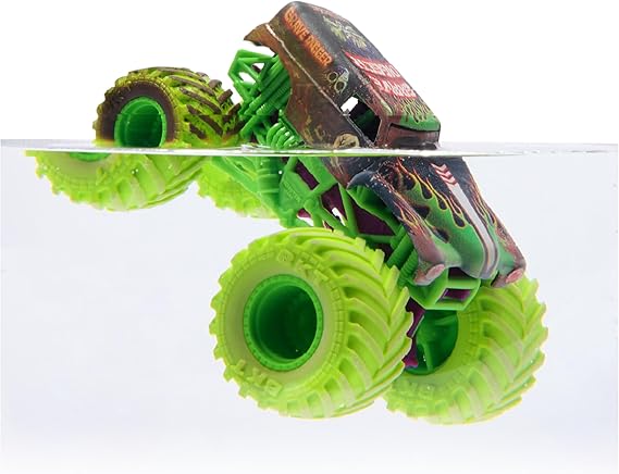 Monster Jam Mud Blasters, Grave Digger and Megalodon Color Changing Trucks 2-Pack, 1:64 Die Cast Vehicle, Kids Toys for Boys and Girls 3 and Up nirvanaguru