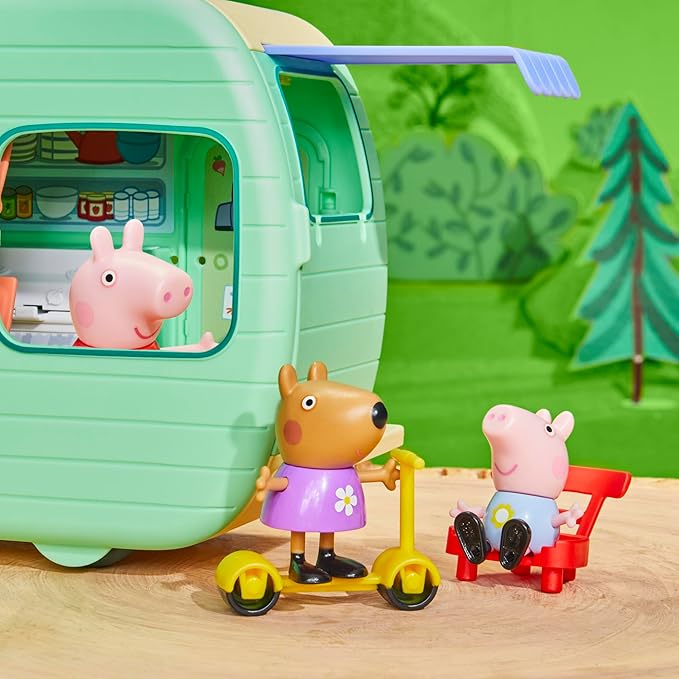 Peppa Pig Caravan Playset for Girls and Boys, 3 Figures, 6 Accessories, Preschool Toys, Kids Gifts, Ages 3+ nirvanaguru