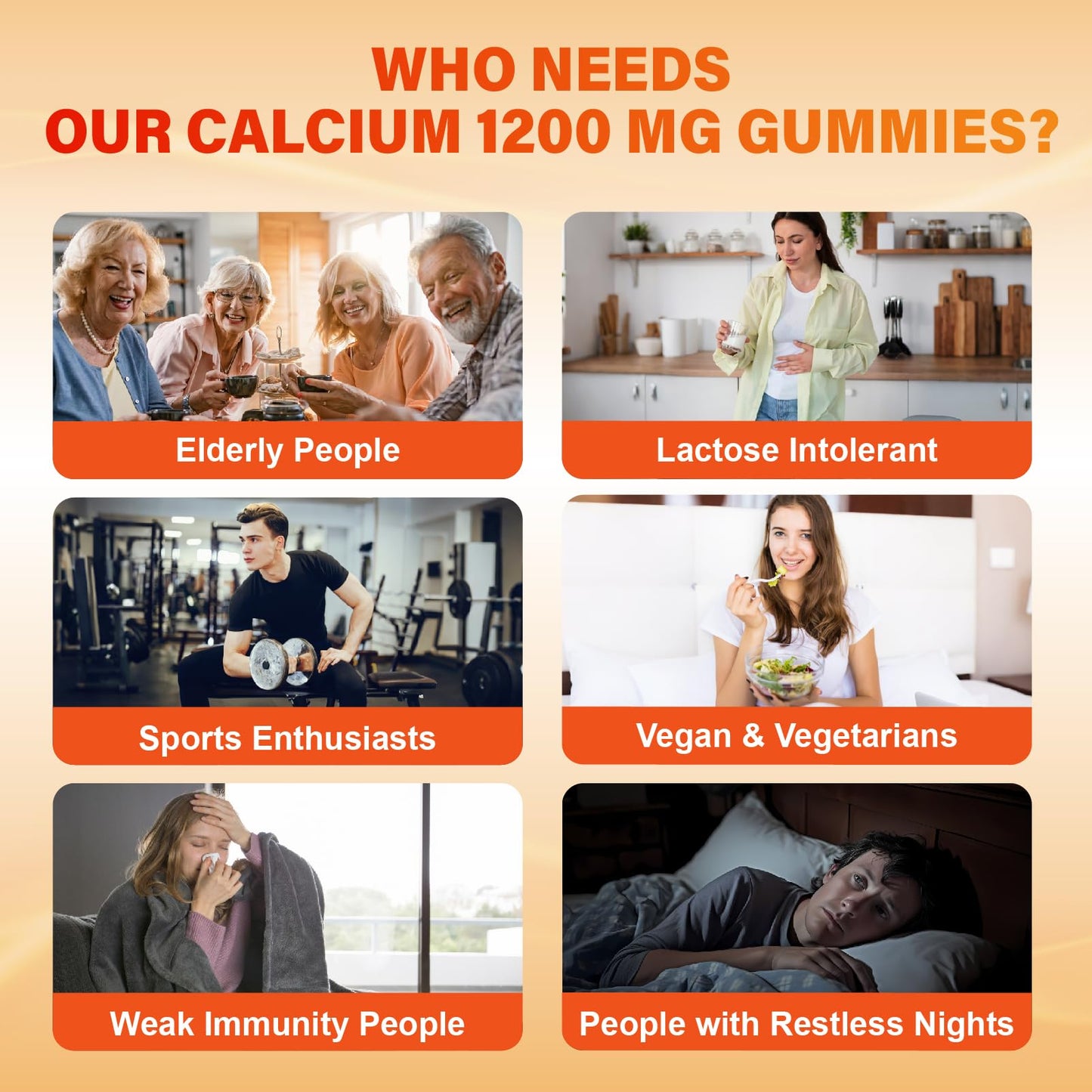 Calcium 1200 mg with Vitamin D3 Gummies for Adults - Calcium Citrate with Vitamin D3 K2, Magnesium, Zinc, Boron, Copper and Ashwagandha - Extra Absorption Calcium Supplement for Women Men Nirvana Guru