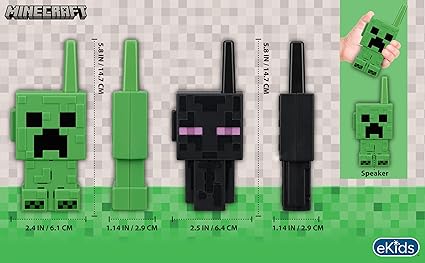 eKids Minecraft Walkie Talkies for Kids, Indoor and Outdoor Toys Designed for Fans of Minecraft Toys nirvanaguru