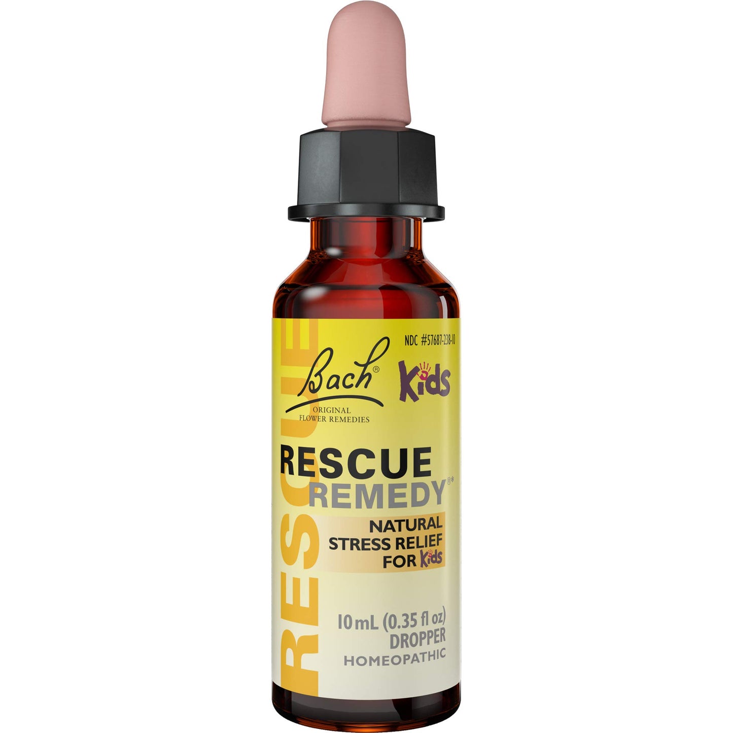 Bach RESCUE REMEDY KIDS Dropper 10mL, Natural Stress Relief, Homeopathic Flower Essence, Vegan, Gluten & Sugar-Free, Kid-friendly, Non-alcohol Formula - Nirvana Guru