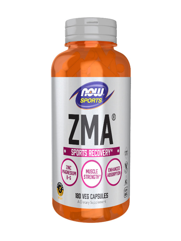 NOW Foods Sports Nutrition, ZMA (Zinc, Magnesium and Vitamin B-6), Enhanced Absorption, Sports Recovery*, 180 Capsules Nirvana Guru