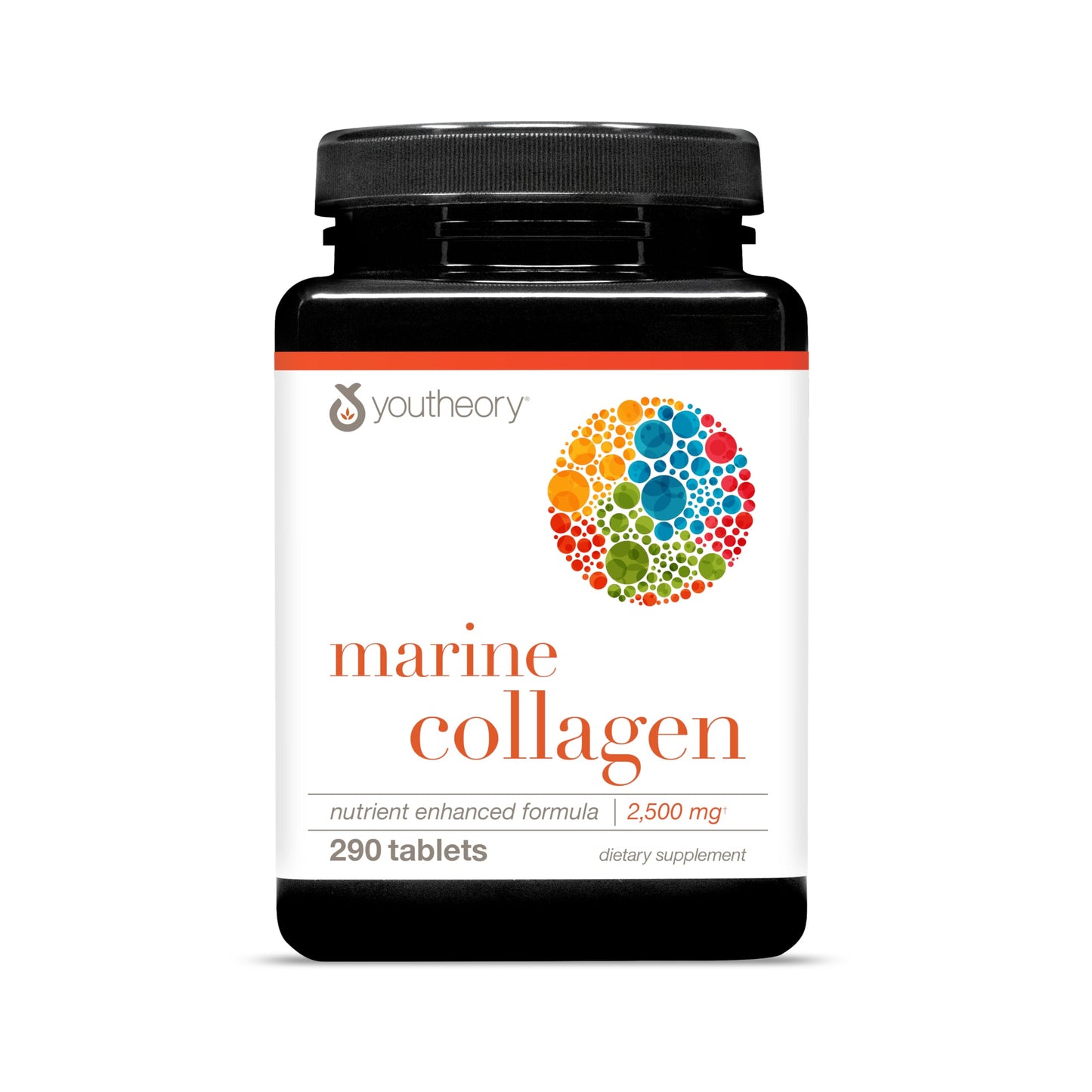 Youtheory Marine Collagen - 2,500 mg Hydrolyzed Collagen - Supports Skin* - Fish-Sourced Collagen - with Vitamin C, A, C, E, B6, B12 & More - Highly Digestible and Absorbable - 290 Tablets - Nirvana Guru