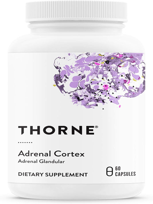THORNE Adrenal Cortex - Supplement for Cortisol Management - Support Healthy Adrenal Gland Function, Immune System, Stress Management, Fatigue & Metabolism* - 60 Capsules - Nirvana Guru