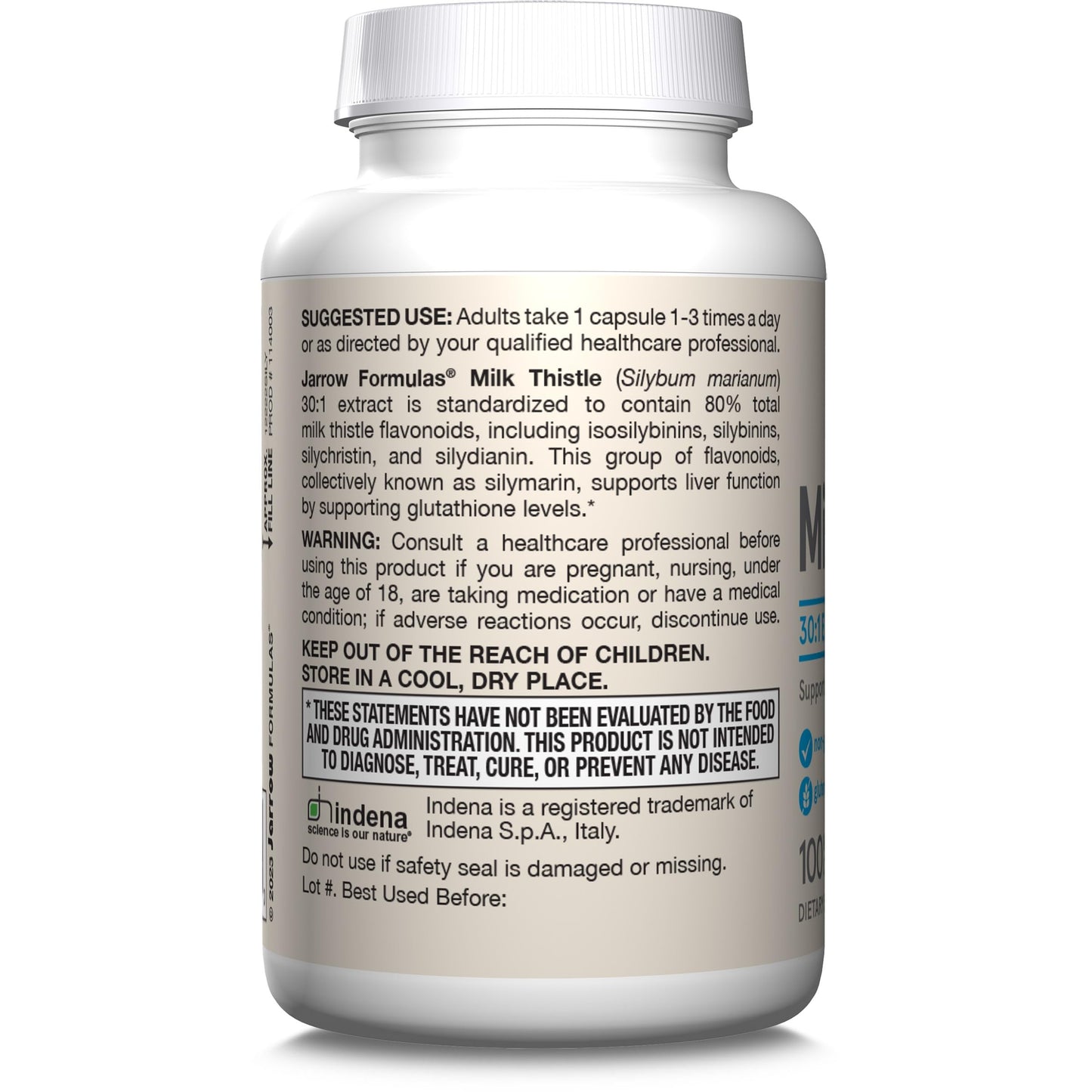 Jarrow Formulas Milk Thistle 150 mg With 30:1 Standardized Silymarin Extract, Dietary Supplement for Liver Function Support, 200 Veggie Capsules, 66-200 Day Supply - Nirvana Guru