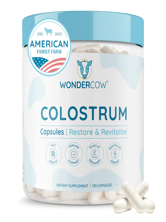 Colostrum Supplement Powder for Gut Health, Immune Support, Muscle Recovery & Wellness | Natural IgG Pure Whole Bovine Colostrum Superfood, Unflavored, 60 Servings Nirvana Guru