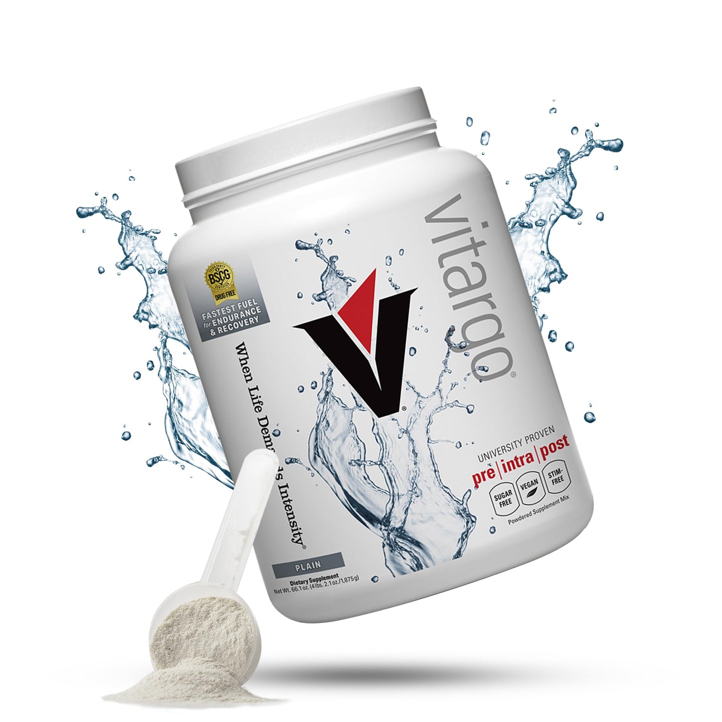 Vitargo Carbohydrate Powder, 2X Faster Absorbing, 4.4 LB Plain, Pre, Intra & Post, Sugar-Free Complex Carb Powder for Recovery, Endurance & Muscle Gain, Made in USA Nirvana Guru