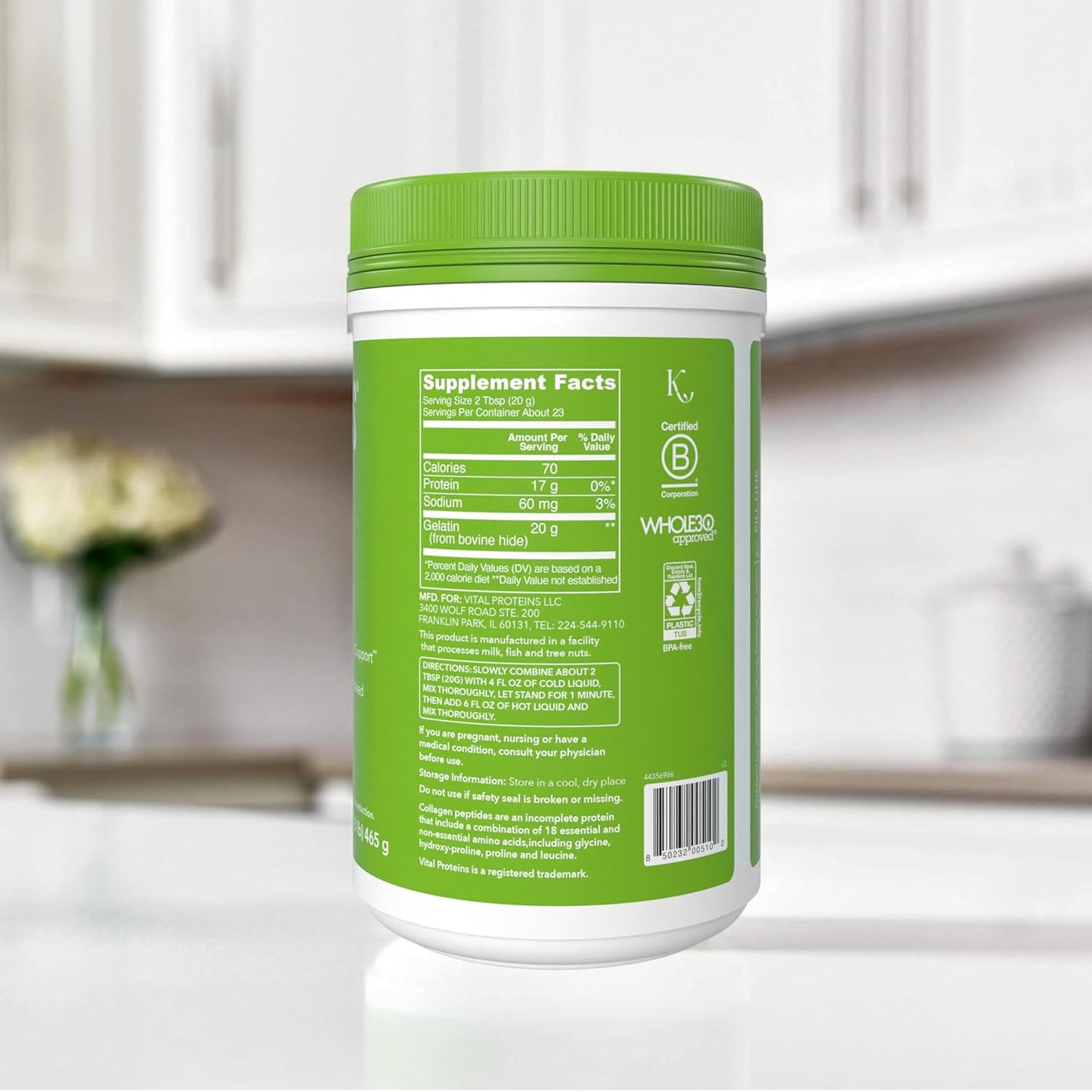Vital Proteins Beef Gelatin Powder - Grass-Fed 16.4 oz - Nirvana Guru