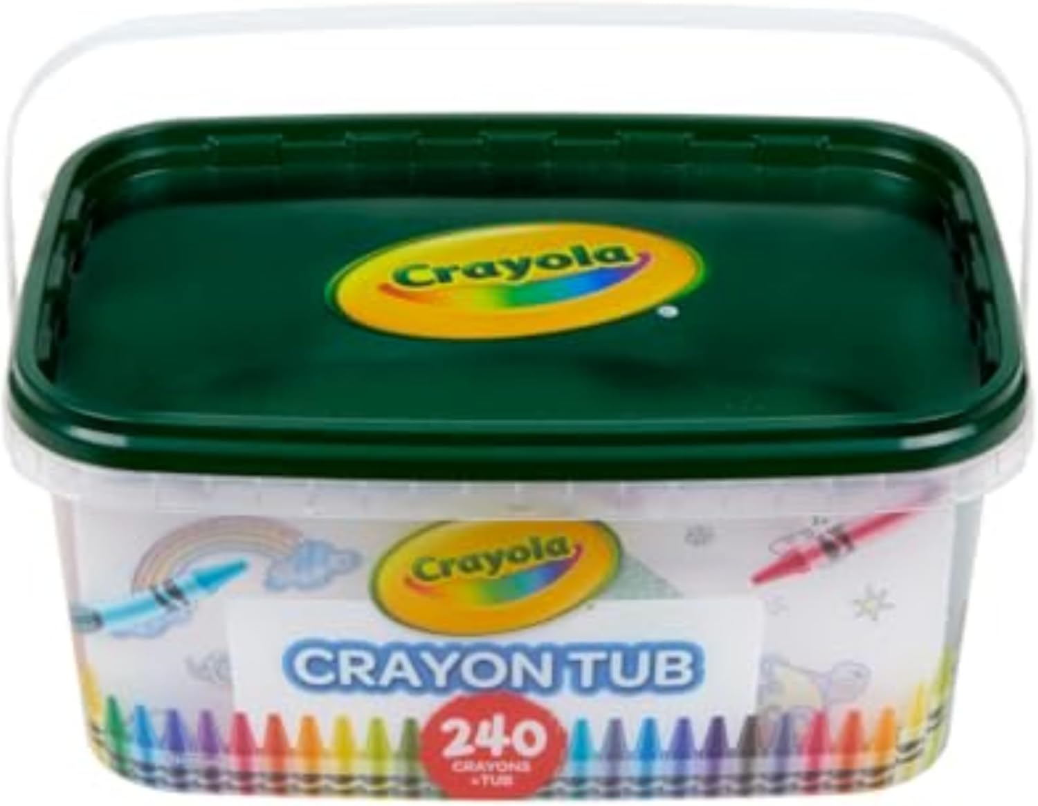 Crayola Crayon Tub (240ct), Bulk Crayons for Kids, Stocking Stuffers for Kids, Holiday & Christmas Gifts for Toddlers, Bag Fillers, Classroom Art Supplies, Ages 3+ Nirvana Guru