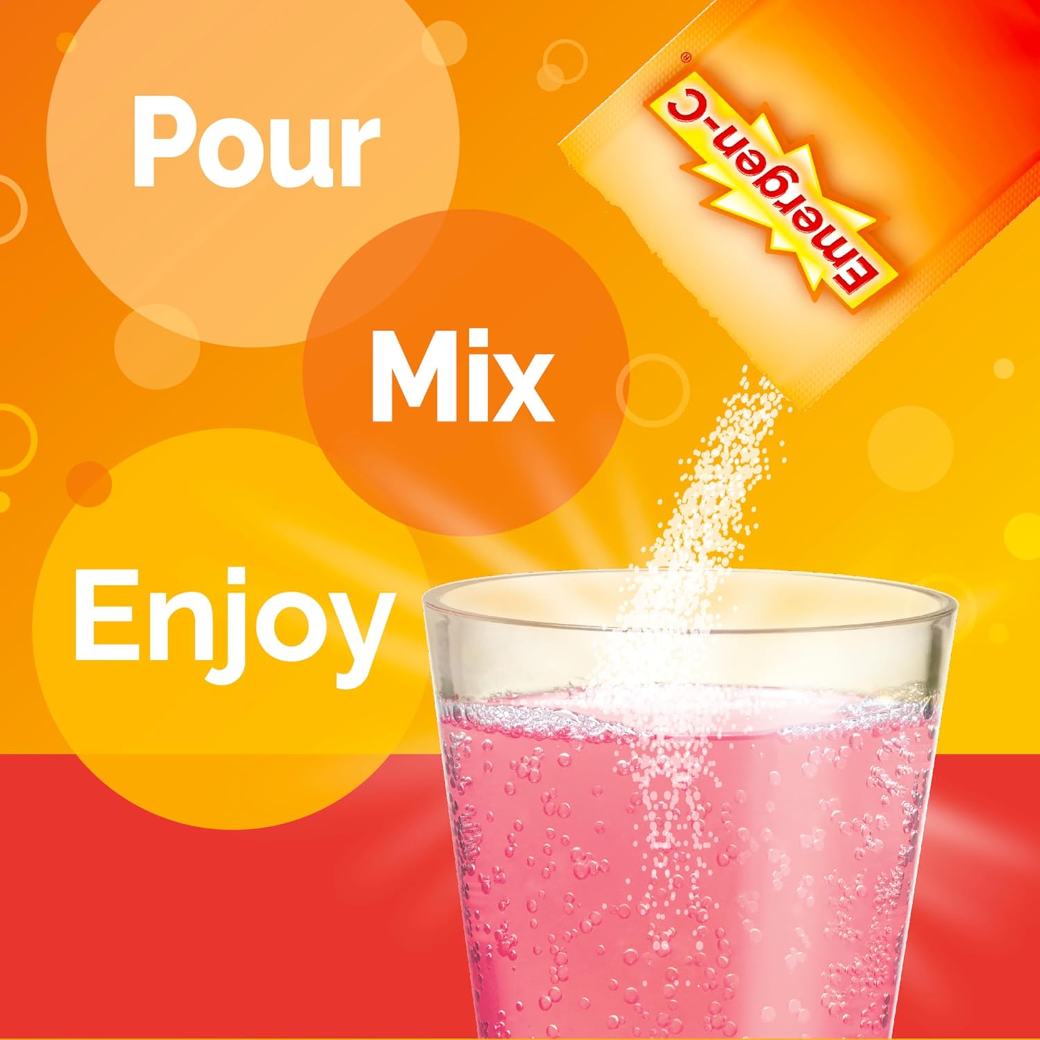 Emergen-C 1000mg Vitamin C Powder for Daily Immune Support Caffeine Free Vitamin C Supplements with Zinc and Manganese, B Vitamins and Electrolytes, Super Orange Flavor - 30 Count Nirvana Guru