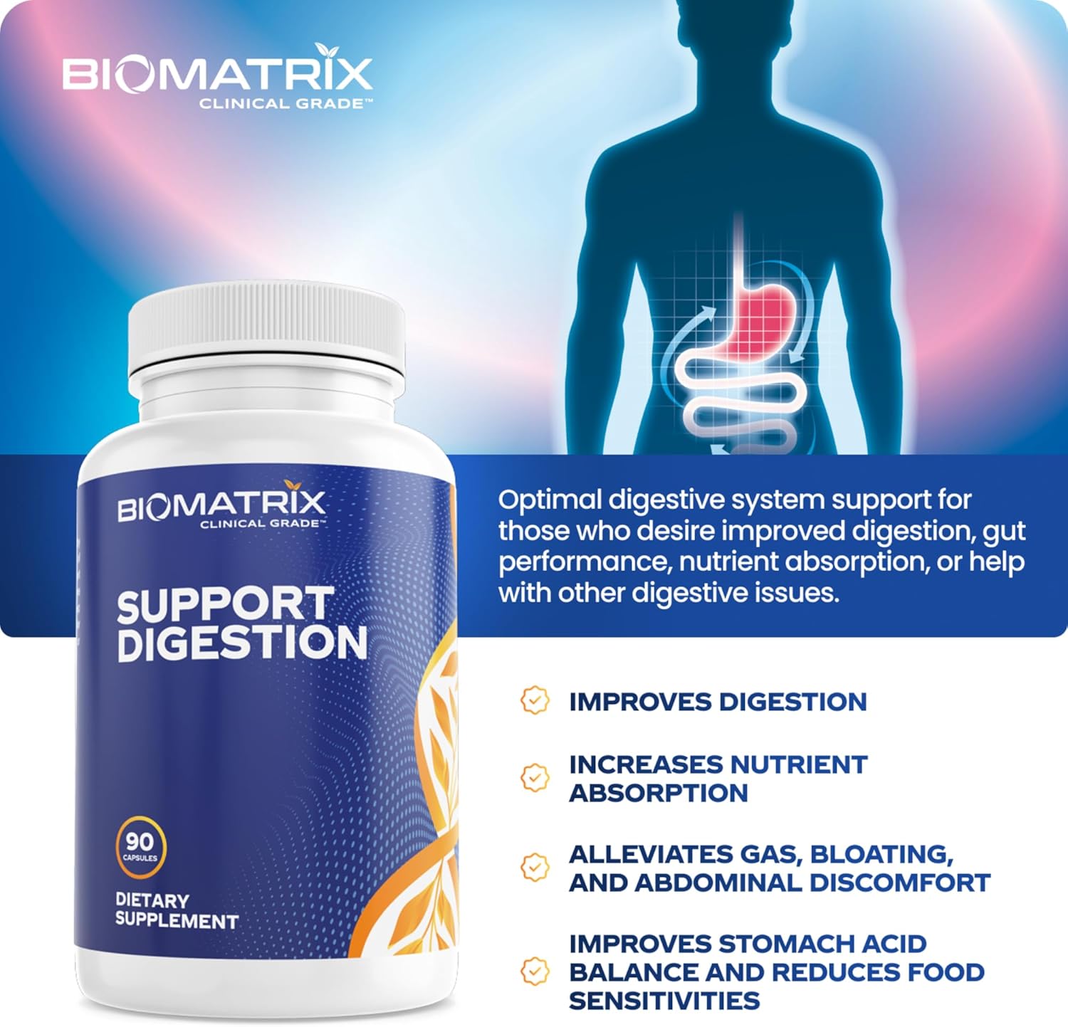 Digestive Enzymes Supplement (90 Capsules) Support Digestion - with Purified Bile, Pancreatin, Plant Enzymes, Ox Bile, Betaine HCL, Support Digestion of Fats Carbohydrates and Proteins Nirvana Guru