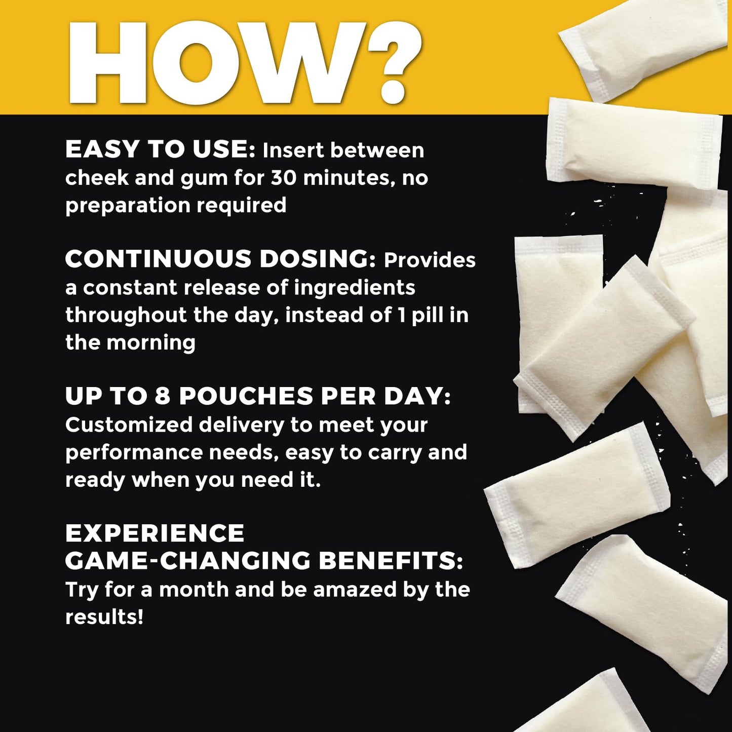 Fully Loaded Alpha Fuel Nootropic Pouches (Wintergreen Fuel) - Nootropic Energy Pouches with Caffeine, Alpha GPC, Tyrosine, Taurine, Guarana and More