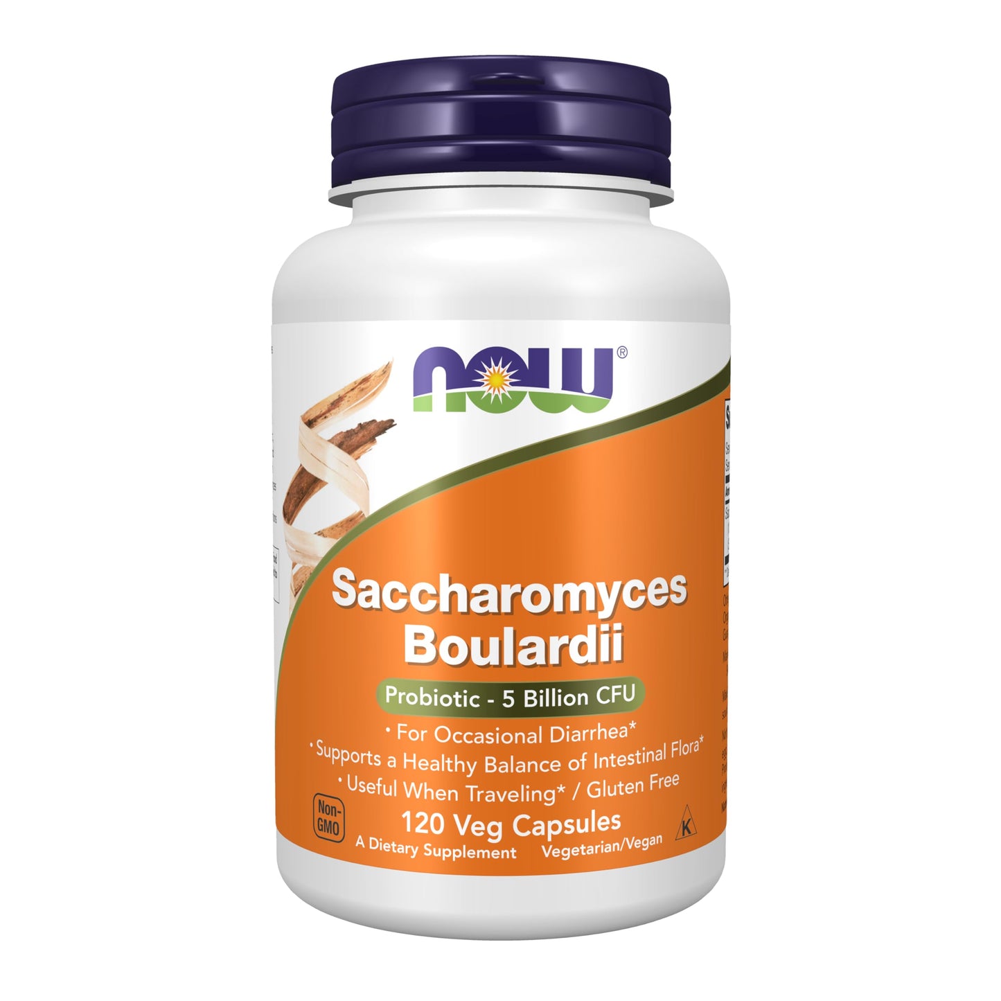NOW Supplements, Saccharomyces Boulardii, 5 Billion CFU Probiotic, 60 Veg Capsules - Nirvana Guru