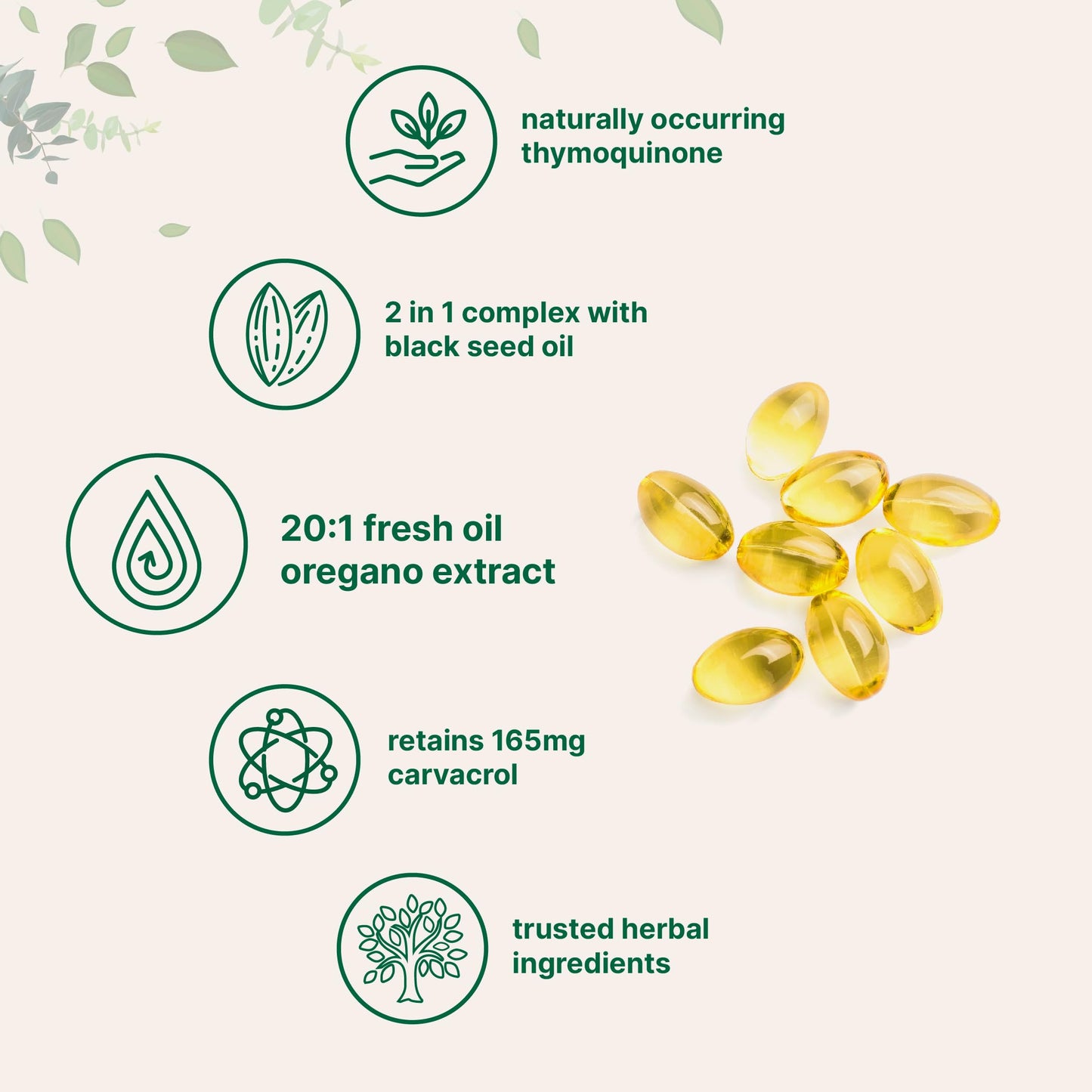 Micro Ingredients Oil of Oregano Softgels, 300 Count | 2 in 1 Formulated with Black Seed Oil, 4X Strength Carvacrol & Thymoquinone | Plant Based, Non-GMO, & Immune Support