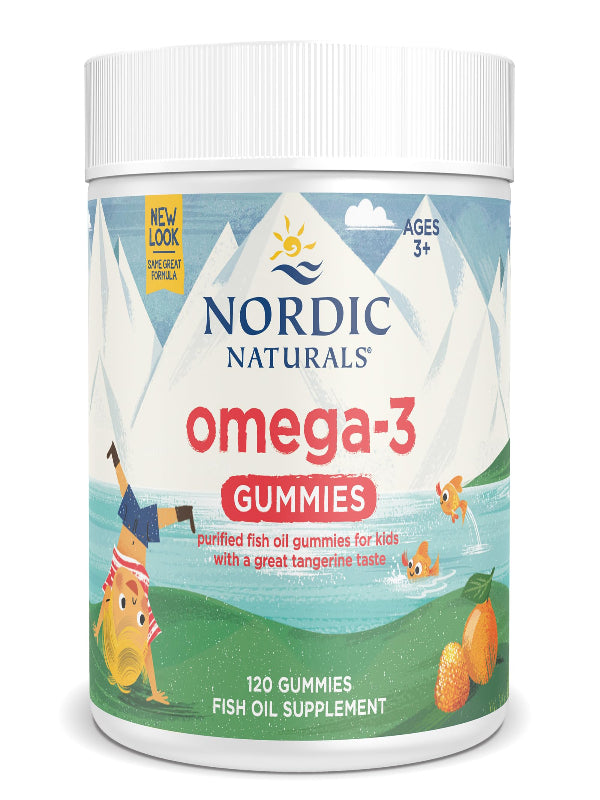 Nordic Naturals Nordic Omega-3 Gummies, Tangerine - 120 Gummies - 82 mg Total Omega-3s with EPA & DHA - Non-GMO - 60 Servings - Nirvana Guru