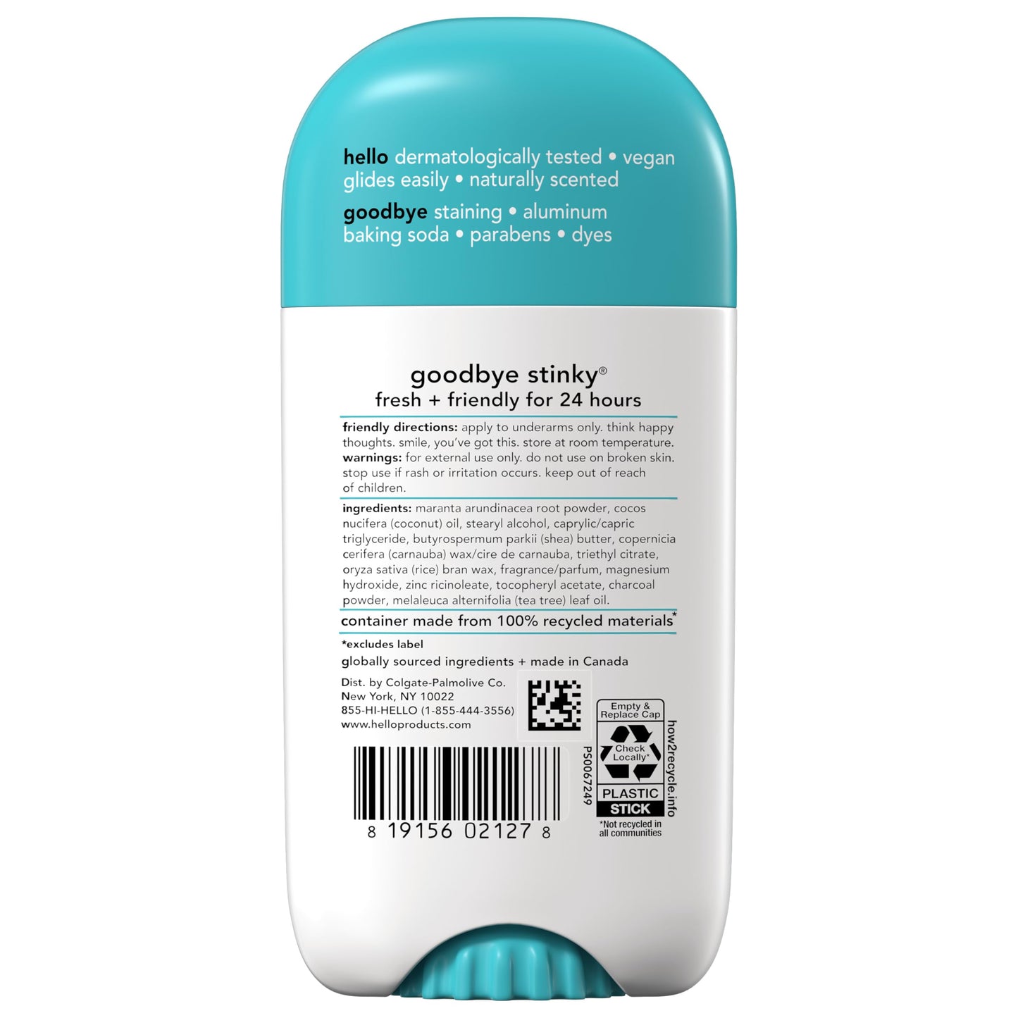 hello Sweet Coconut Deodorant With Shea Butter for Women + Men, Aluminum Free, Baking Soda Free, Parabens Free, 24 Hour Odor Protection, 2.6 Ounce, 2 Pack Nirvana Guru