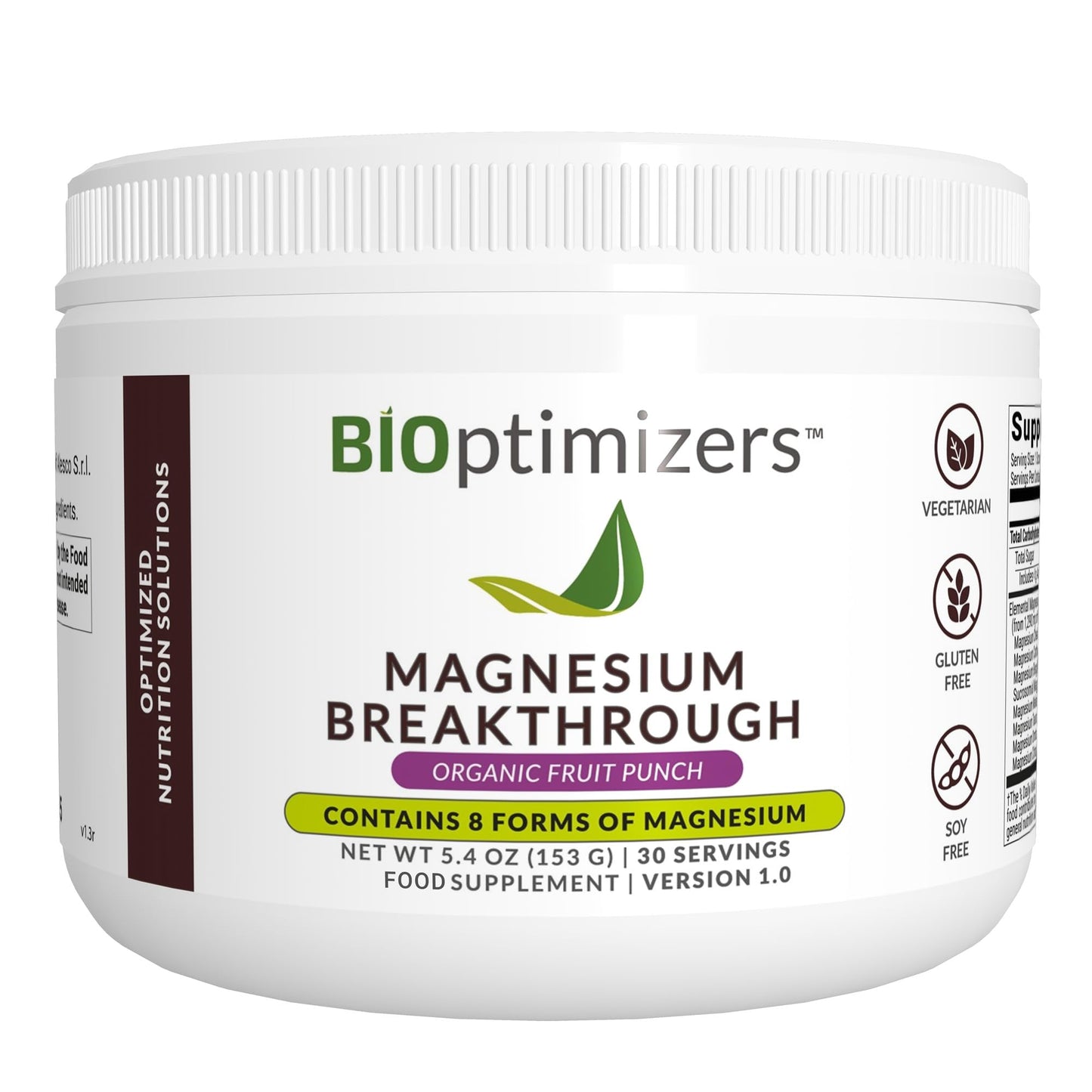 BIOptimizers Magnesium Breakthrough Drink - 8 Forms of Magnesium, Electrolytes, Sleep Health, Stress, Muscle Recovery, Heart Support | Glycinate, Citrate, Malate- Raspberry Lemon Nirvana Guru