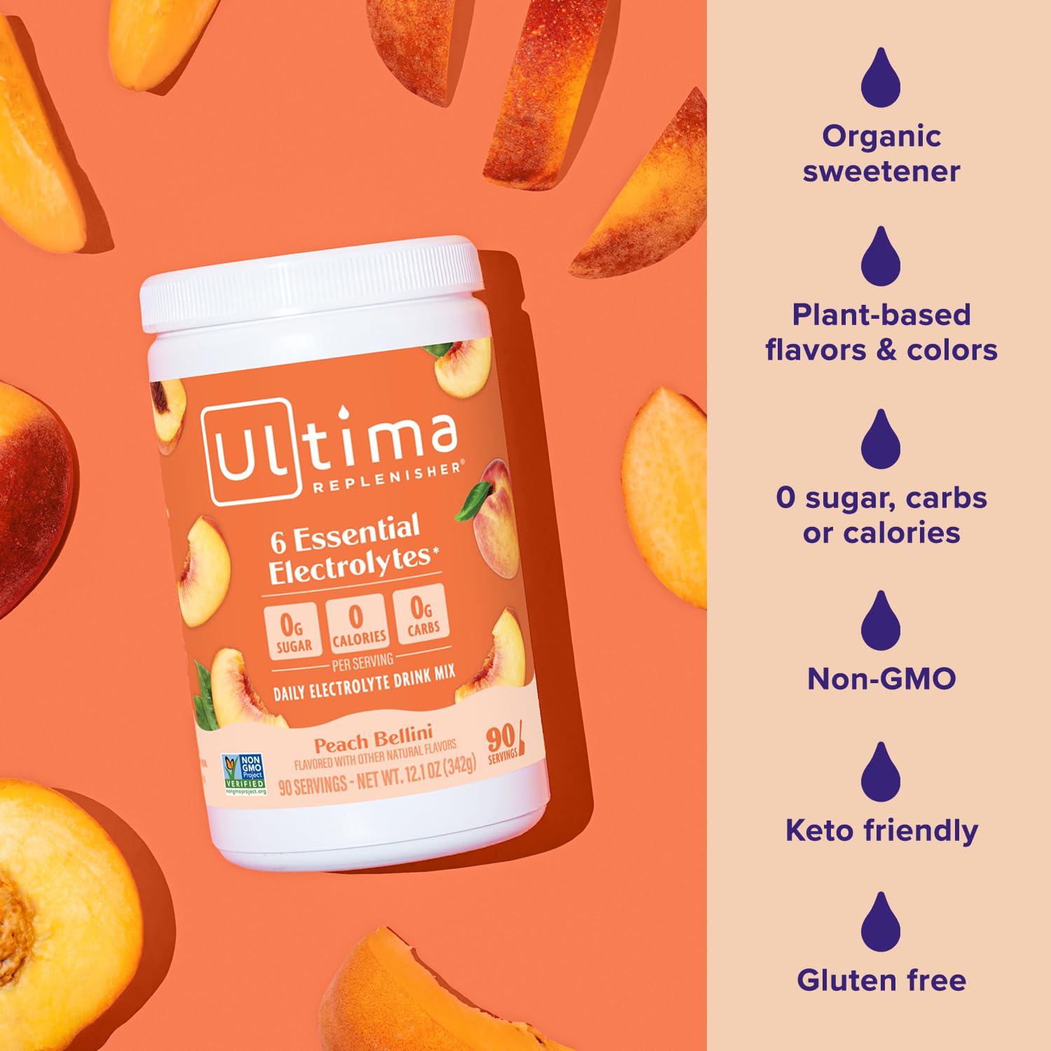 Ultima Replenisher Daily Electrolyte Powder Drink Mix – Sugar Free – Lemonade, 90 Servings – Hydration Powder with 6 Key Electrolytes and Trace Minerals – Keto Friendly, Vegan, Non-GMO - Nirvana Guru