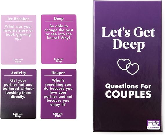 WHAT DO YOU MEME? Let's Get Deep - Conversation Cards for Couples, Love Language Card Game nirvanaguru
