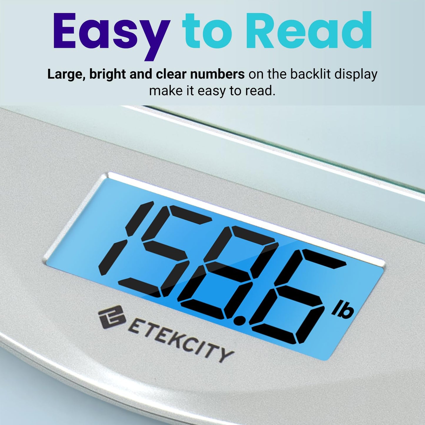 Etekcity Digital Body Weight Bathroom Scale, Large Blue LCD Backlight Display, High Precision Measurements,6mm Tempered Glass, 400 Pounds Nirvana Guru
