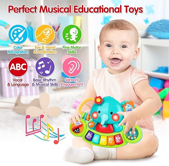Baby Piano Toy 6 to 12 Months Light Up Music Baby Toys for 0 6 9 12 18 Months Early Learning Educational Piano Keyboard Infant Babies Girl Toy 1 Year Old Boy Girls Gift nirvanaguru
