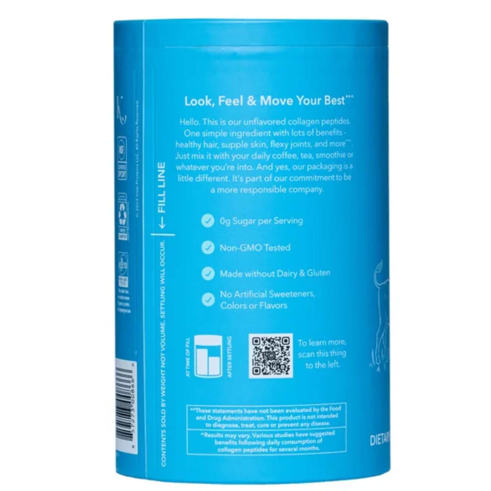 Vital Proteins Natural Whole Nutrition Collagen Peptides - Pasture Raised, Grass Fed, Paleo Friendly, Gluten Free, Single Ingredient - 24 Ounce - Nirvana Guru