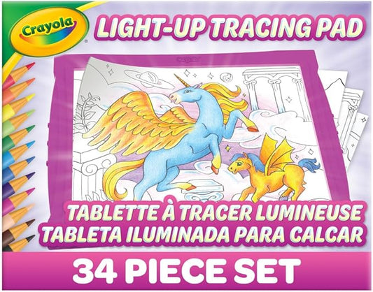 Crayola Light Up Tracing Pad - Pink, Writing & Drawing Art Kit for Kids & Adults, Kids Toys, Tracing Light Box Table, Holiday & Christmas Gifts for Girls & Boys, 6+ Nirvana Guru
