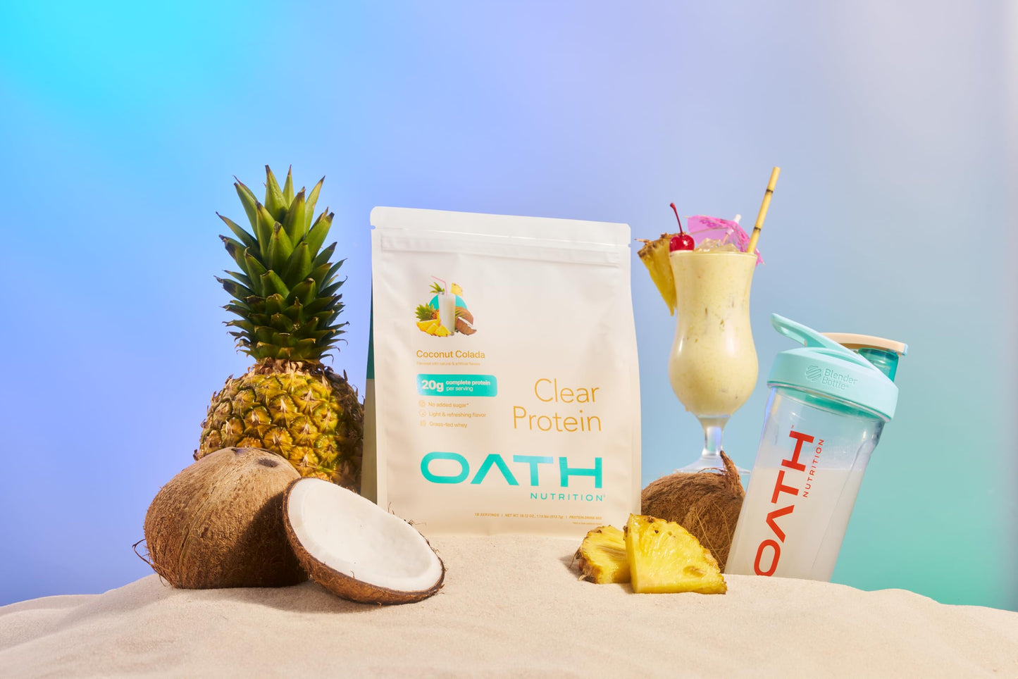 Clear Whey Isolate Protein Powder, Frosty Lemonade, 20g Complete Protein per Serving, No Added Sugar, Grass-Fed, 21 Servings Nirvana Guru