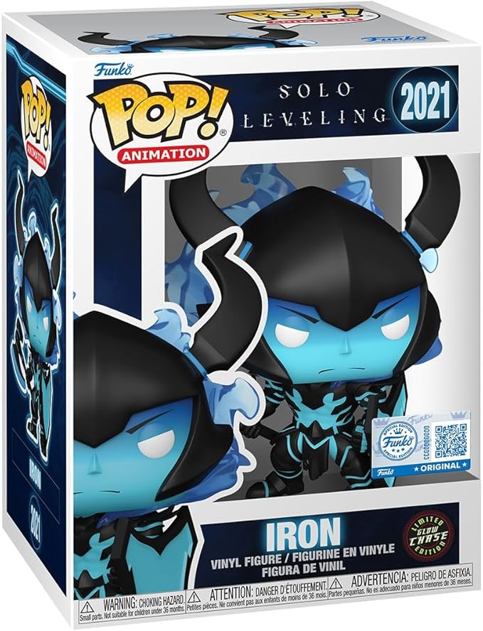 Funko Pop! Animation: Solo Leveling - Iron - 1/6 Odds for Rare Chase Variant - Glow in The Dark - Styles May Vary - Amazon Exclusive - Collectable Vinyl Figure - Gift Idea - Anime Fans nirvanaguru