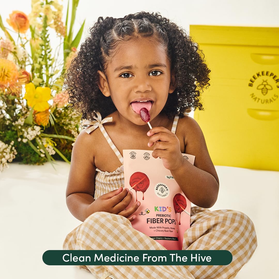Kids Throat Soothing Lollipops by Beekeeper's Naturals - Doctor Formulated Immune Support, Vitamin D & Honey, Under 2g Sugar, Clean Ingredients,15 ct Nirvana Guru