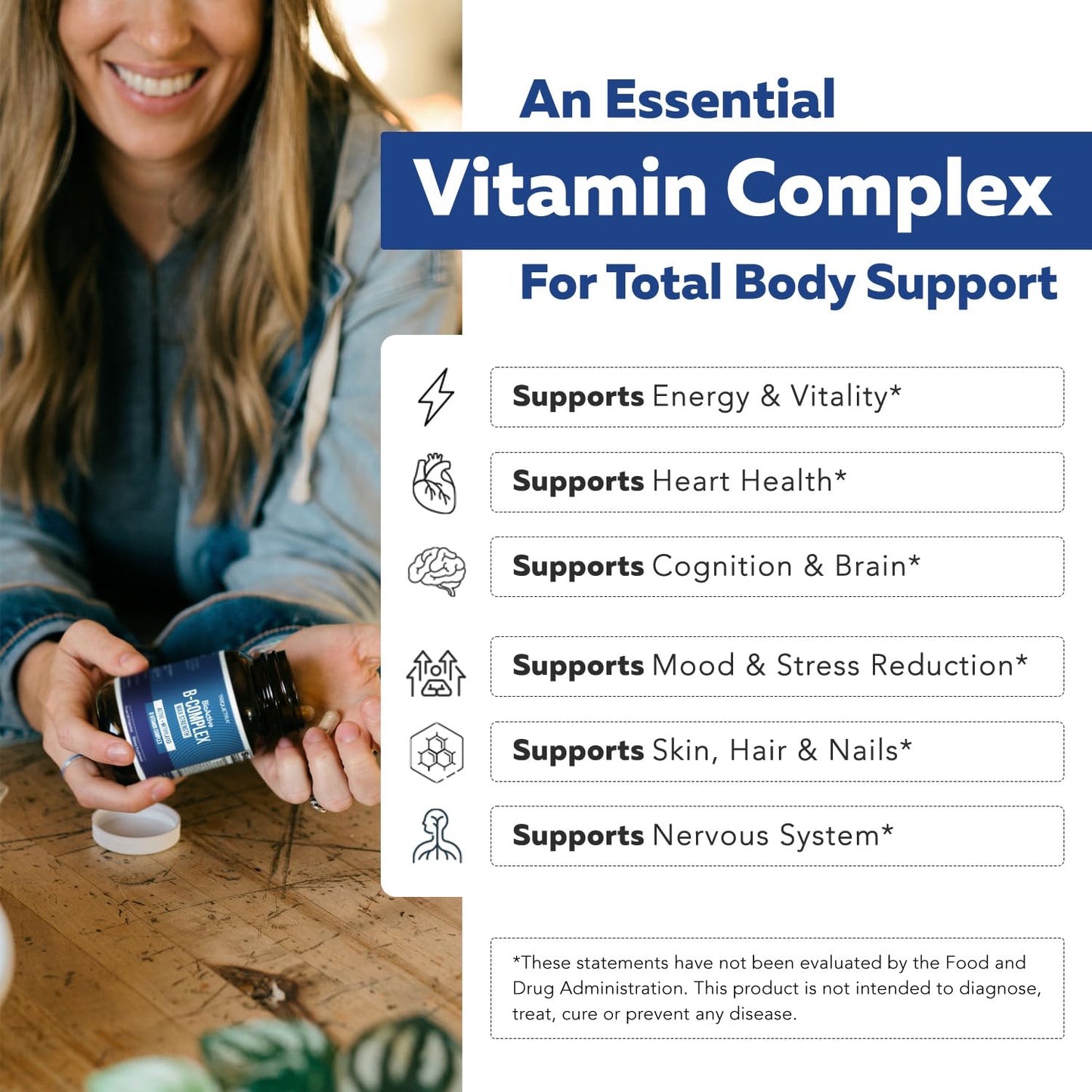 BioActive Vitamin B Complex - Blood Stream Ready, Methylated B Complex - Featuring Methylfolate, 3 BioActive Forms of B12, BenfoPure® B1 & Pantesin® B5 - 12 B Vitamins in Clinical Doses - 60 Servings Nirvana Guru