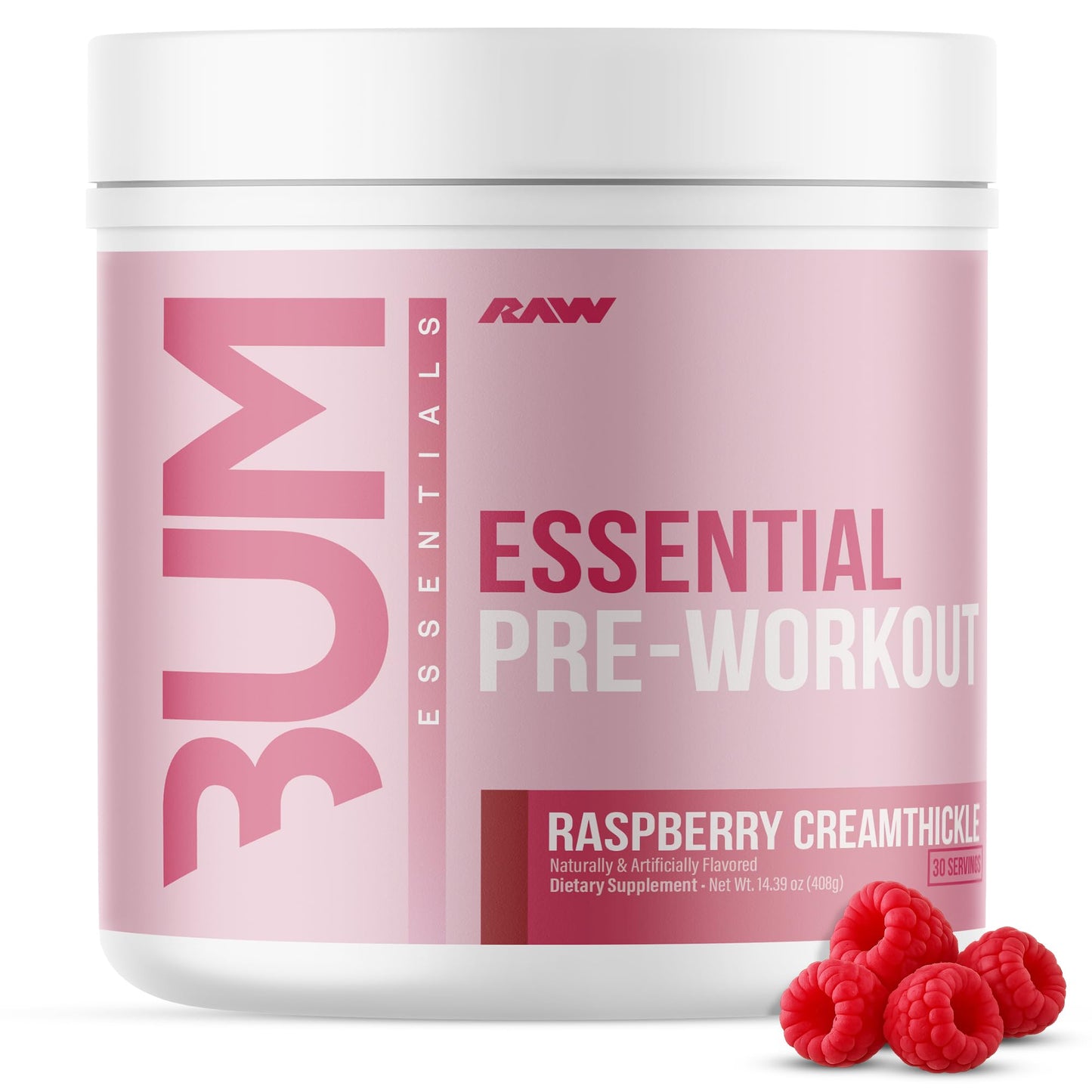 RAW Nutrition - Essential Pre - Chris Bumstead Pre Workout Formula, Sports Nutrition Pre-Workout Powders | Men & Womens Drink, Energy Powder for Working Out (Peach Mango)