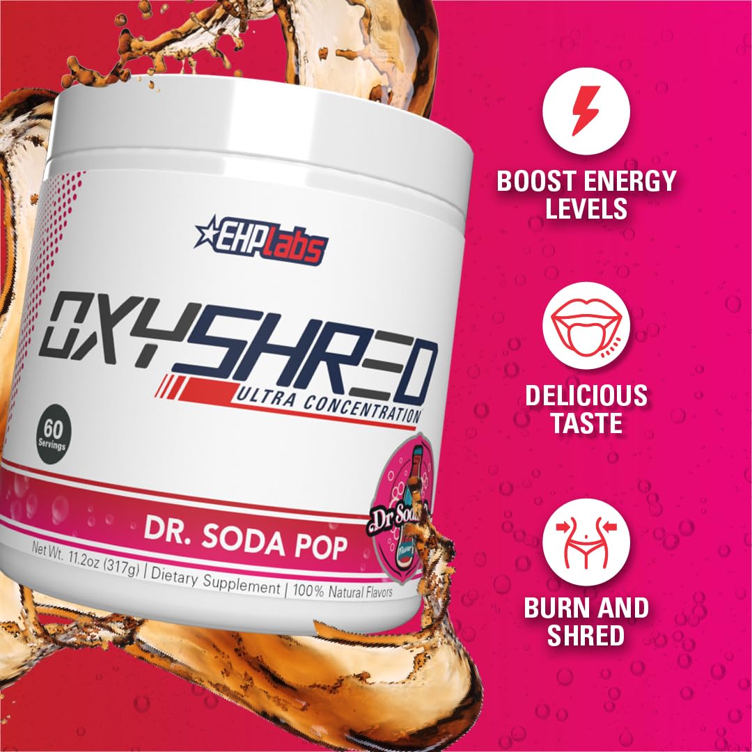 EHP Labs OxyShred Pre Workout Powder - Preworkout Powder with L Glutamine & Acetyl L Carnitine, Energy Boost Drink - Mango, 60 Servings Nirvana Guru