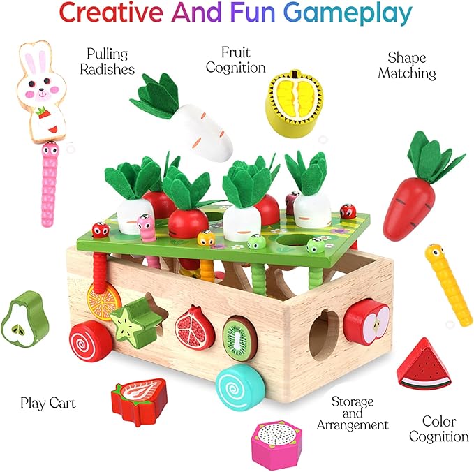 Toddlers Montessori Wooden Educational Toys for Baby Boys Girls Age 1 2 3 Year Old, Shape Sorting Toys 1st One First Birthday Girl Gifts for Kids 1-3, Wood Preschool Learning Fine Motor Skills Game nirvanaguru