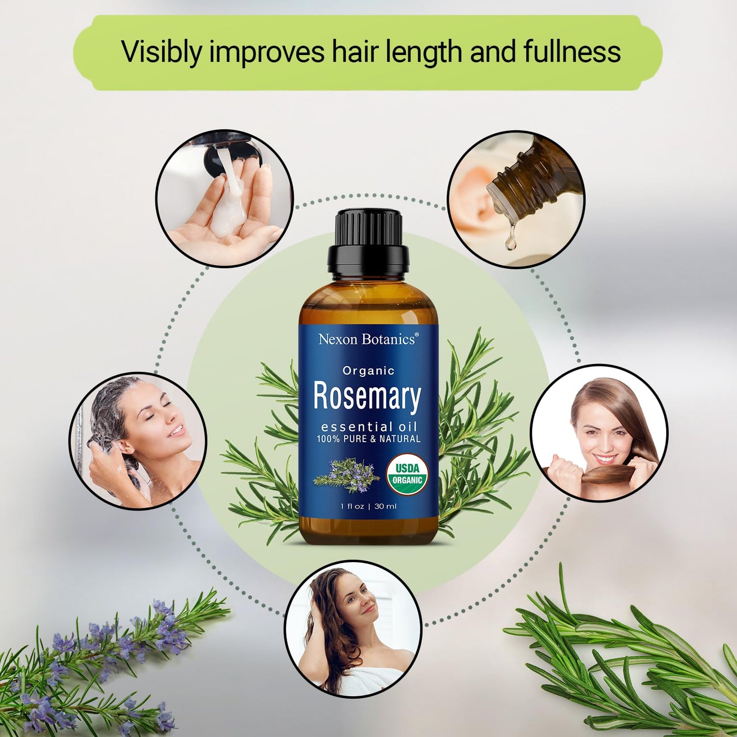 Organic Lavender Essential Oil 30 ml - Pure Natural Oils for Diffuser, Aromatherapy, Skin & Hair Care - Aceite De Lavanda Orgánico - Nexon Botanics - Nirvana Guru