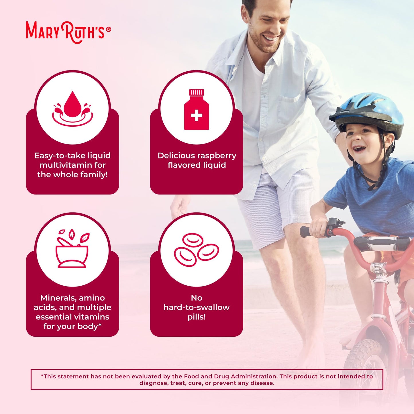Multivitamin for Women, Men & Kids by MaryRuth's | Liquid Morning Multivitamin | Mens, Womens Vitamins | Vitamin A C D E B6 B12 Biotin Zinc | Beauty | Vegan | Non-GMO | Gluten Free | 15 Servings - Nirvana Guru