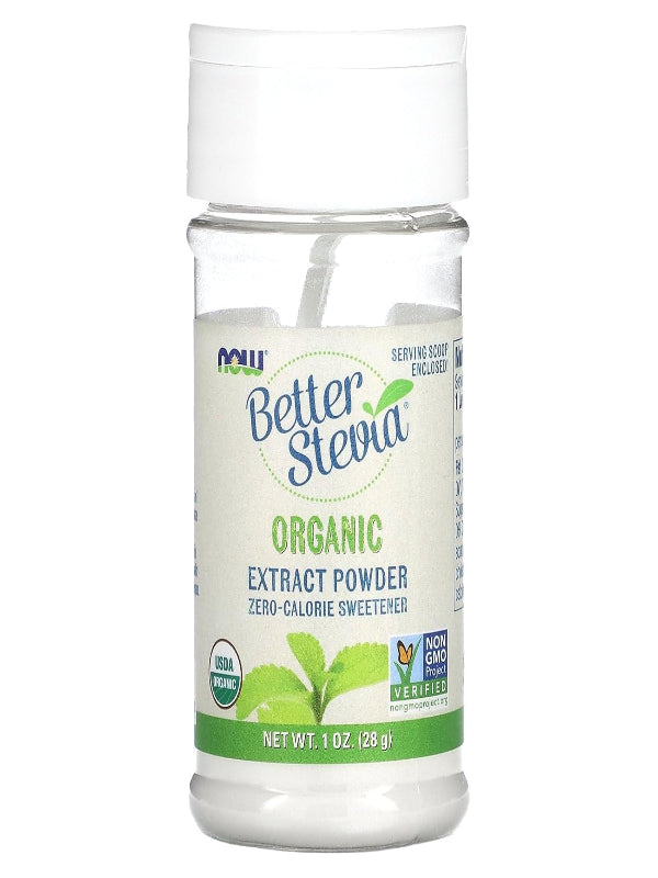 Now Foods Better Stevia Zero Calorie Sweetener Extract Powder, Organic - Nirvana Guru