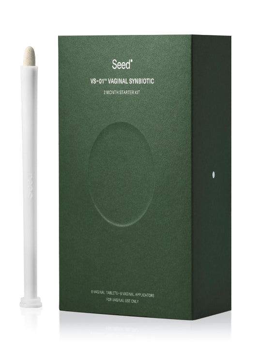 Seed VS-01 Vaginal Synbiotic - Prebiotic & Probiotic for Women - L. Crispatus Probiotic Suppositories for Vaginal Health, pH, & Yeast Balance - 8 Suppositories (60-Day Supply) - Nirvana Guru