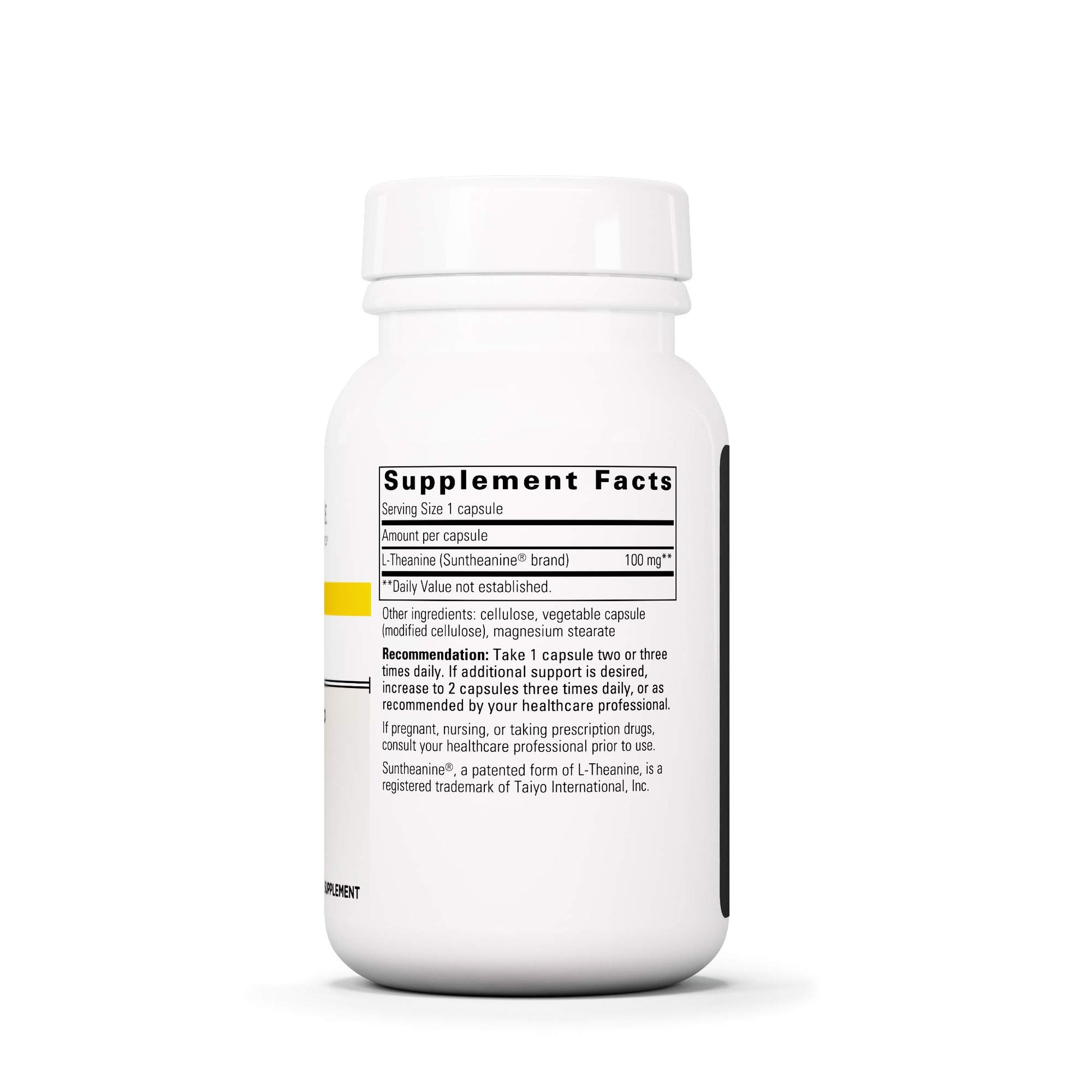 Integrative Therapeutics L-Theanine - L-Theanine to Support a Relaxed State* - Healthy Stress Response* - Vegan & Gluten-Free Amino Acid Supplement - 200 mg, 60 Capsules - Nirvana Guru