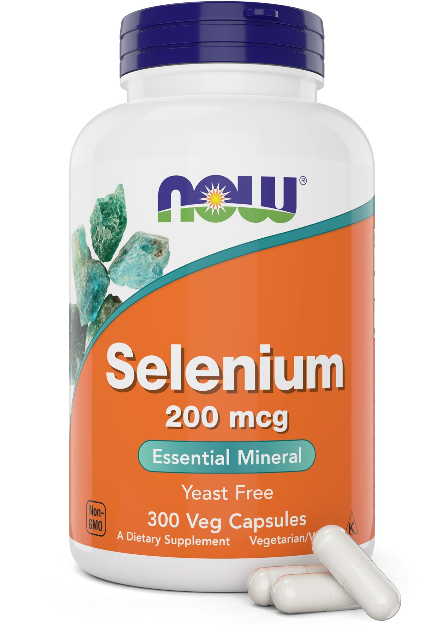 Now Foods Selenium 200mcg Capsules, 300 Count - L Selenomethionine Mineral Supplement for Women & Men - Veg Caps, Non-GMO, Vegan Friendly, Yeast-Free Nirvana Guru
