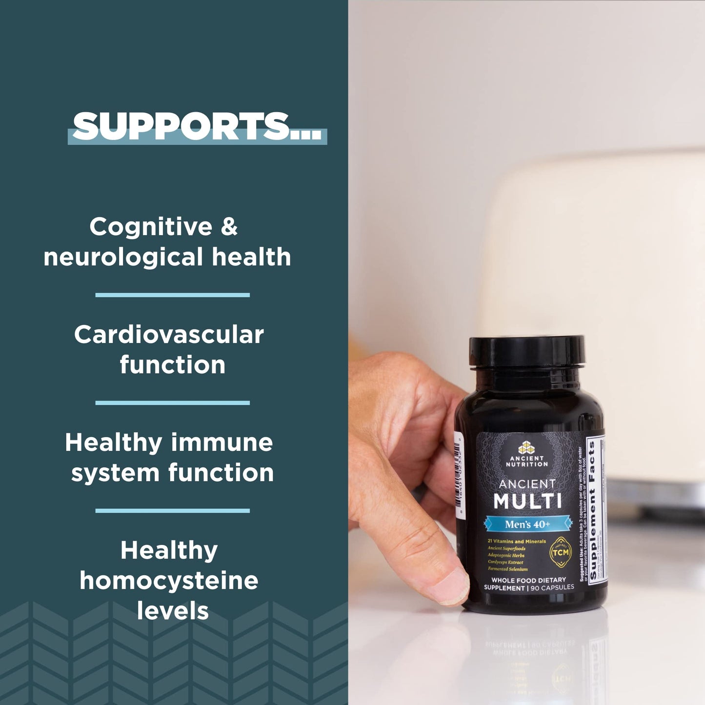 ANCIENT NUTRITION Men's 40+ 1-Day Multivitamin, 30 CT - Nirvana Guru