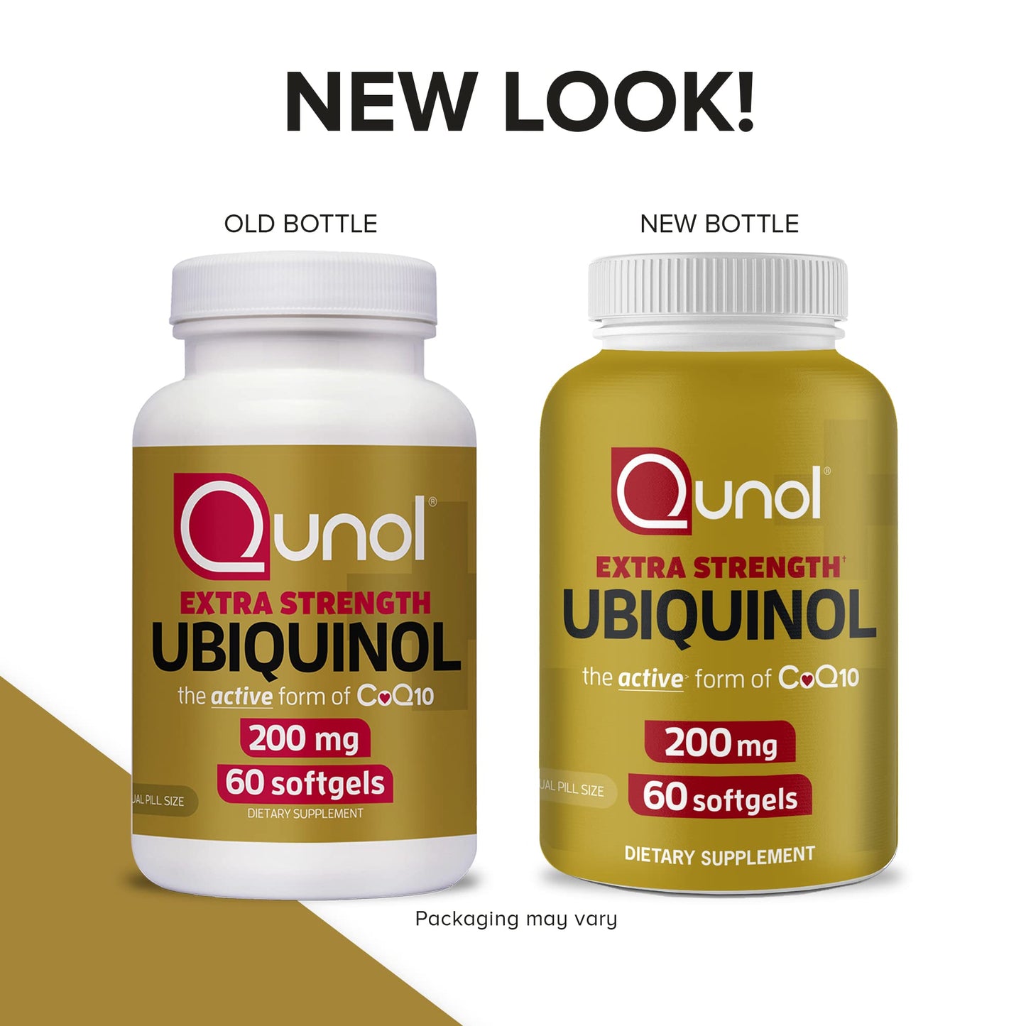 Qunol Ubiquinol CoQ10 200mg Softgels, Powerful Antioxidant for Heart and Vascular Health, Essential for Energy Production, Natural Supplement Active Form of CoQ10, 60ct Softgels Nirvana Guru