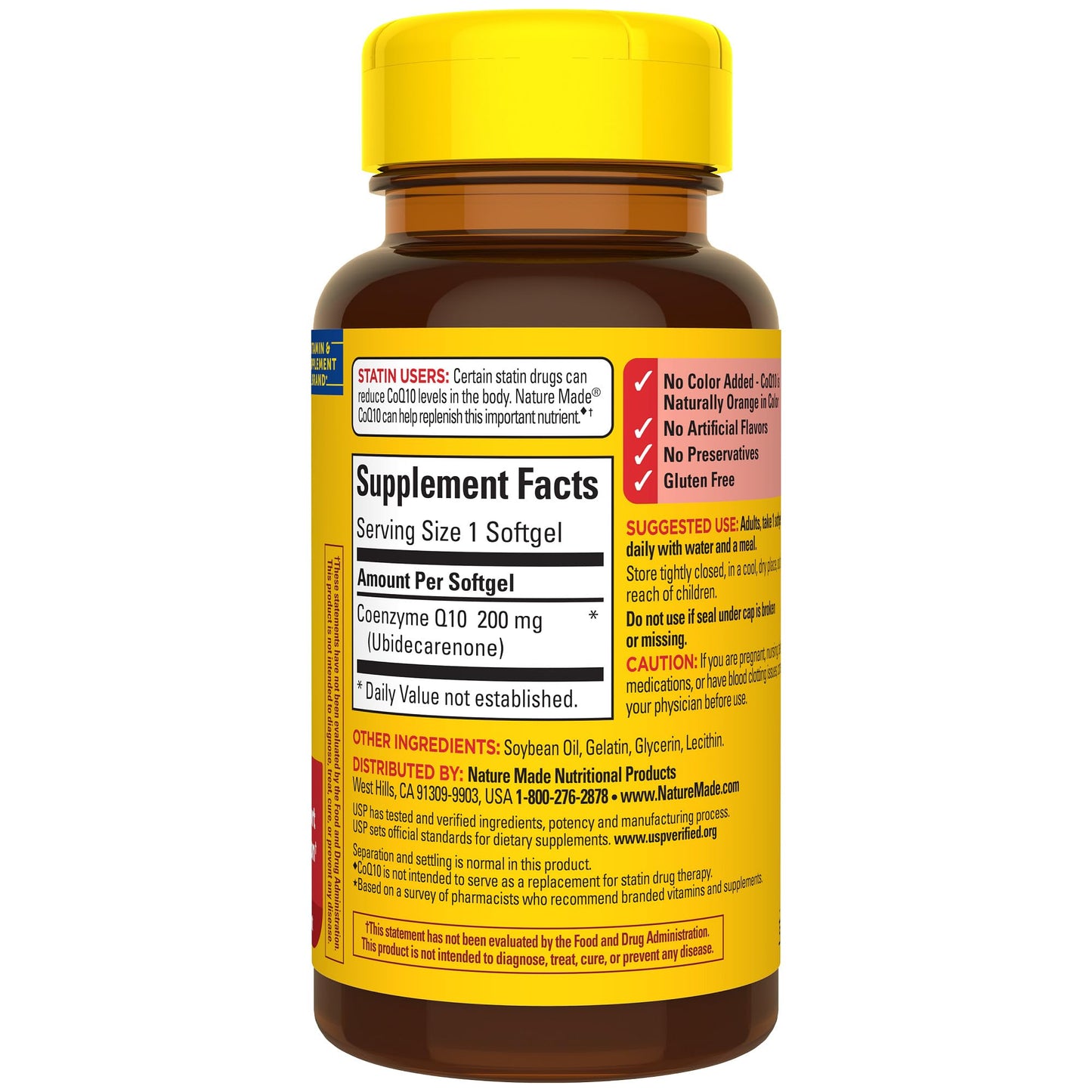 Nature Made CoQ10 200mg, Dietary Supplement for Heart Health Support, 80 Softgels, 80 Day Supply - Nirvana Guru