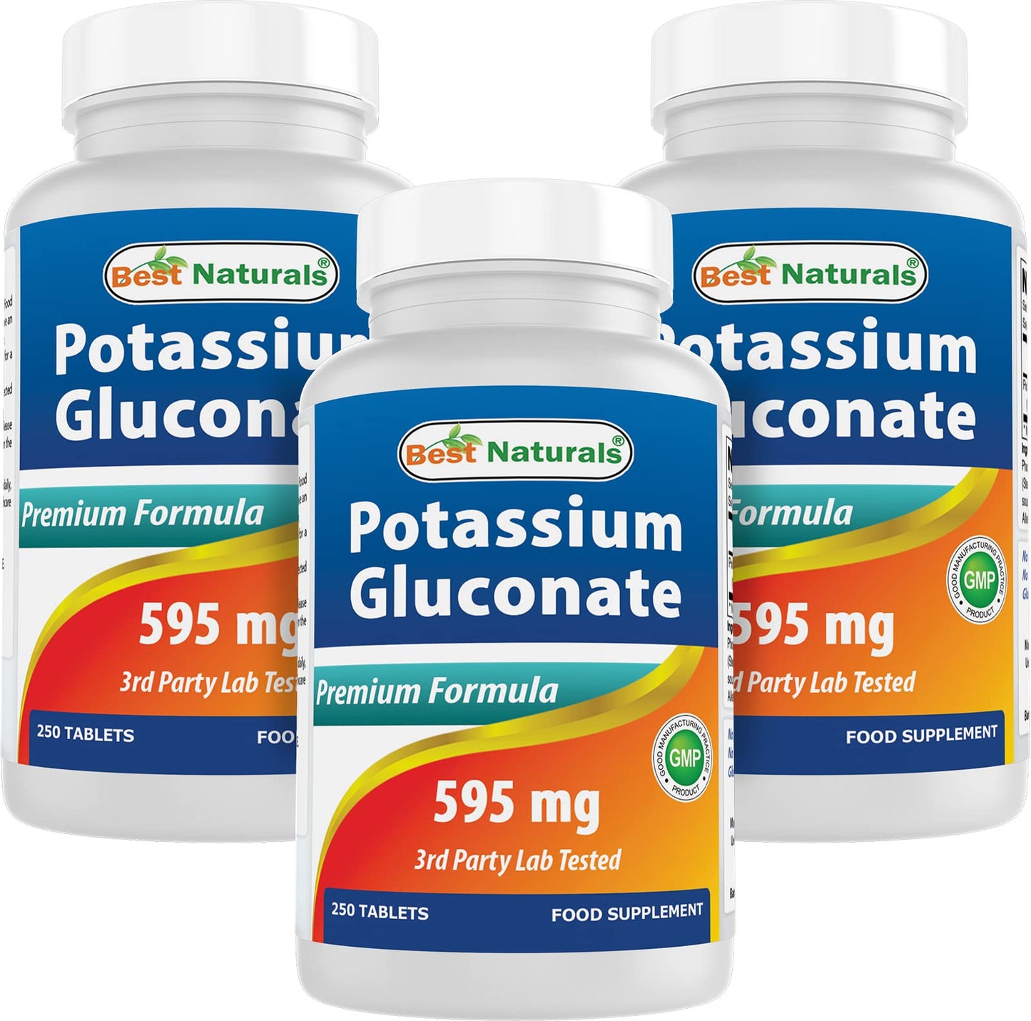 Best Naturals Potassium Gluconate Supplement 595 Mg Tablet, 250Count Nirvana Guru