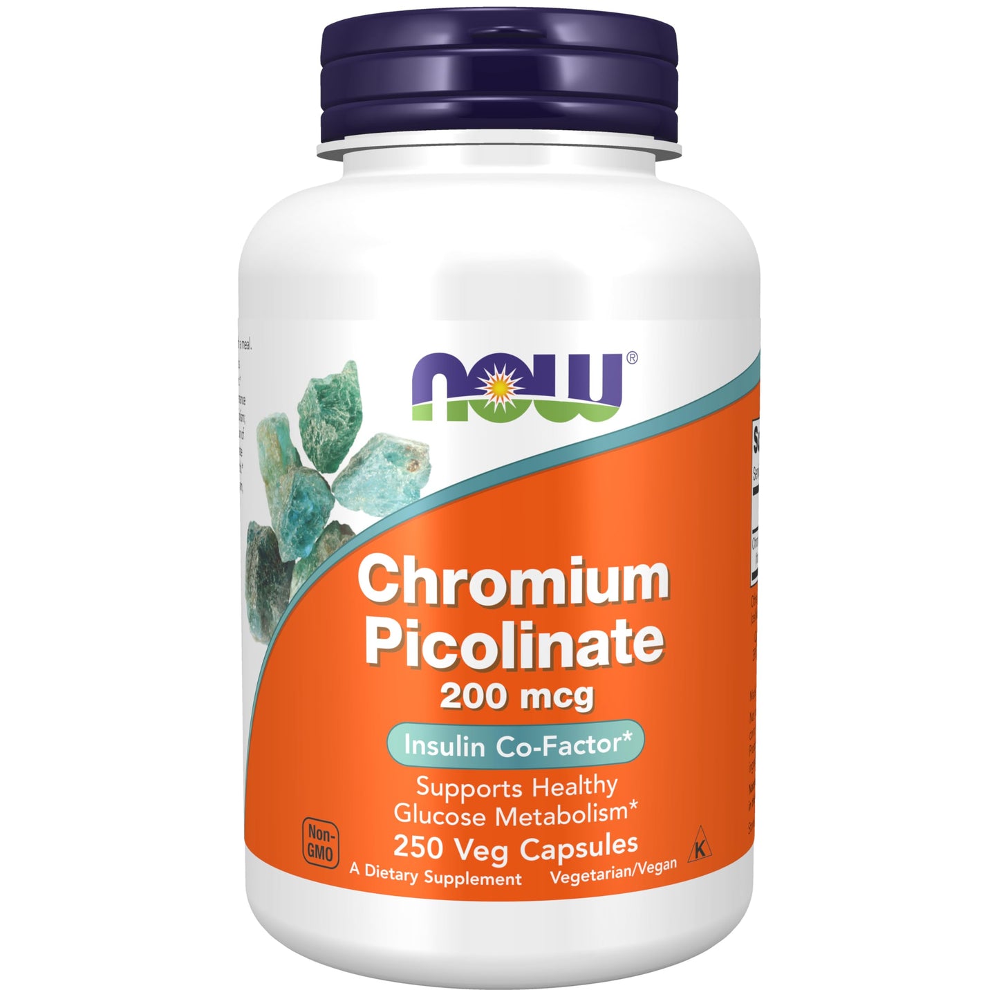 NOW Supplements, Chromium Picolinate 200 mcg, Insulin Co-Factor*, 250 Veg Capsules Nirvana Guru